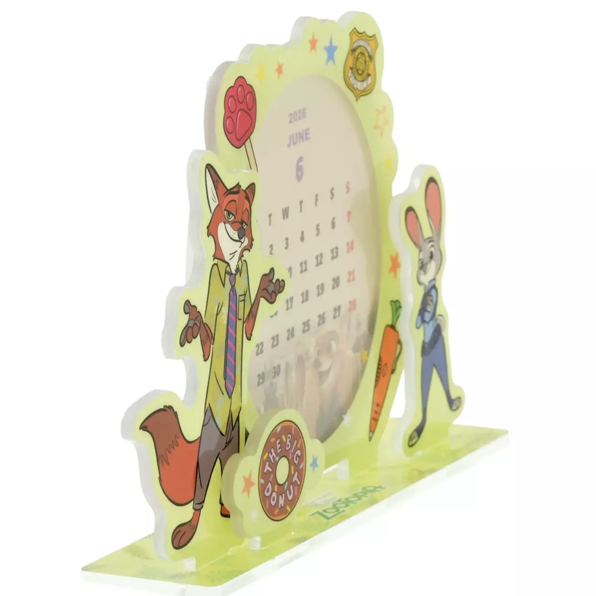 Disney Judy Hopps & Nick Wilde Desk Calendar Acrylic CALENDAR & ORGANIZER 2026