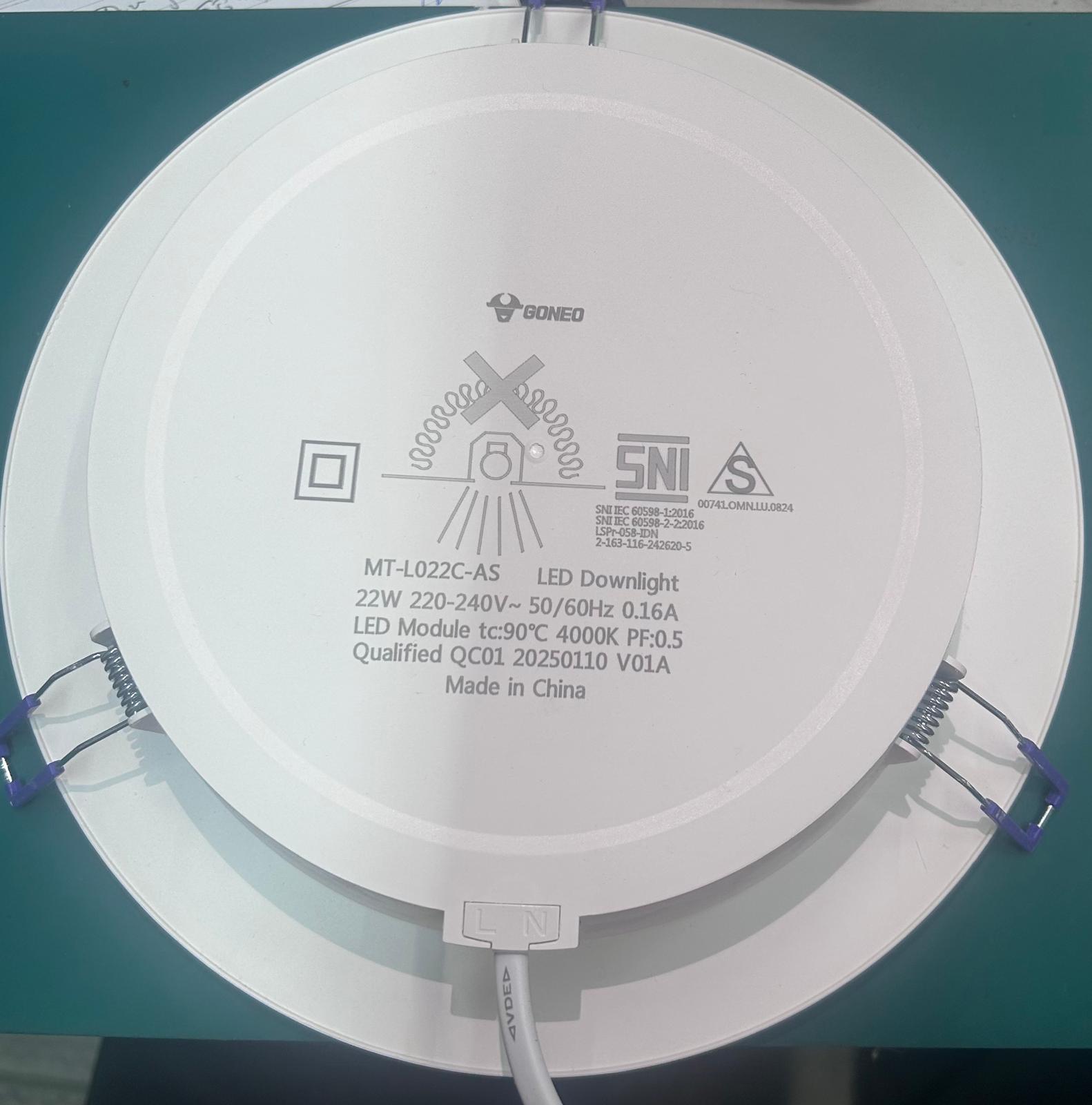 GONEO MT-L022 22W  9'' DOWN LIGHT