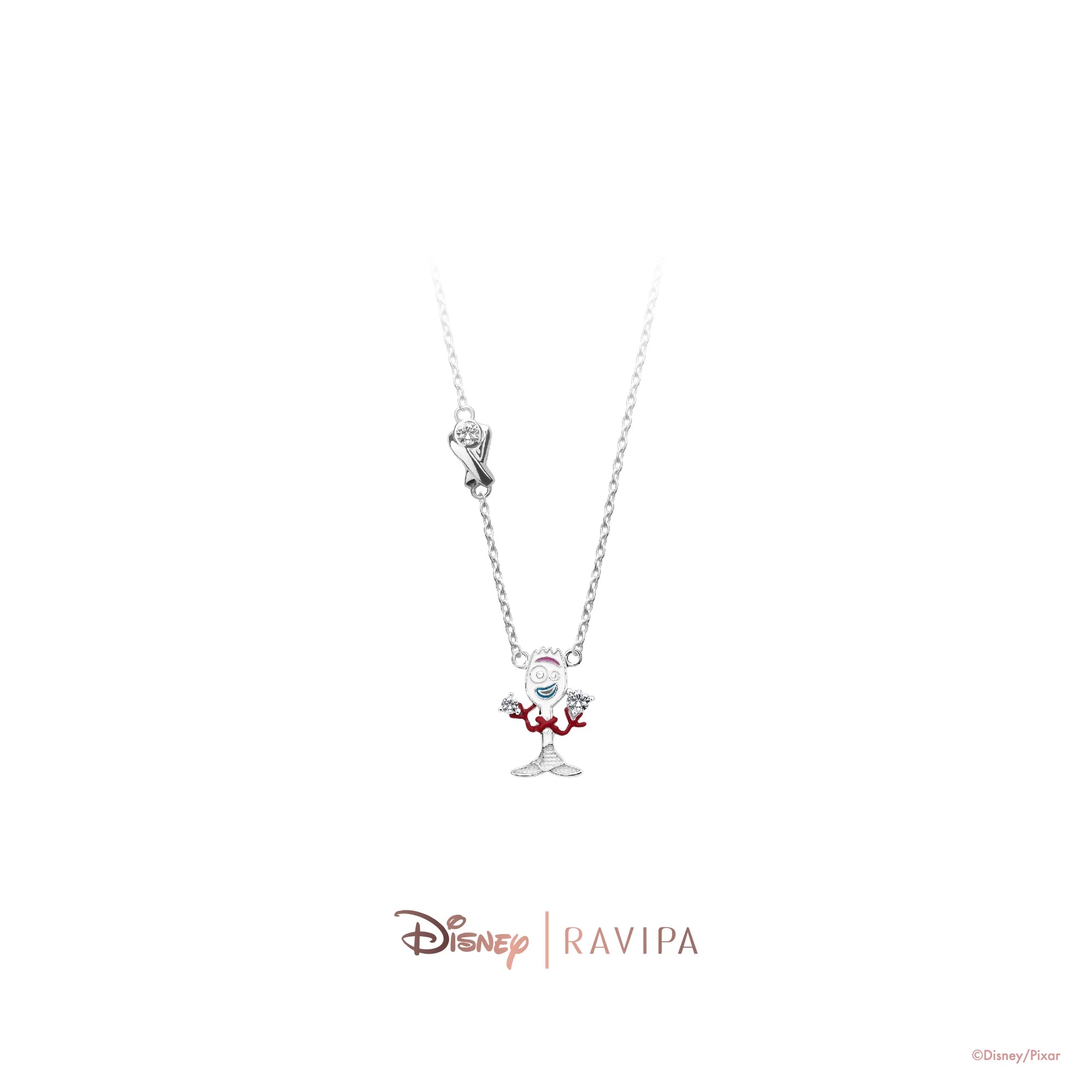 📦訂購 泰國代購 RAVIPA Disney Toy Story 反斗奇兵 Forky Silver Necklace 小叉 頸鏈