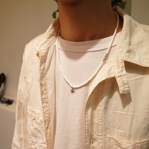 Atease NEW MILITARY STAR WHITE SHELL NECKLACE