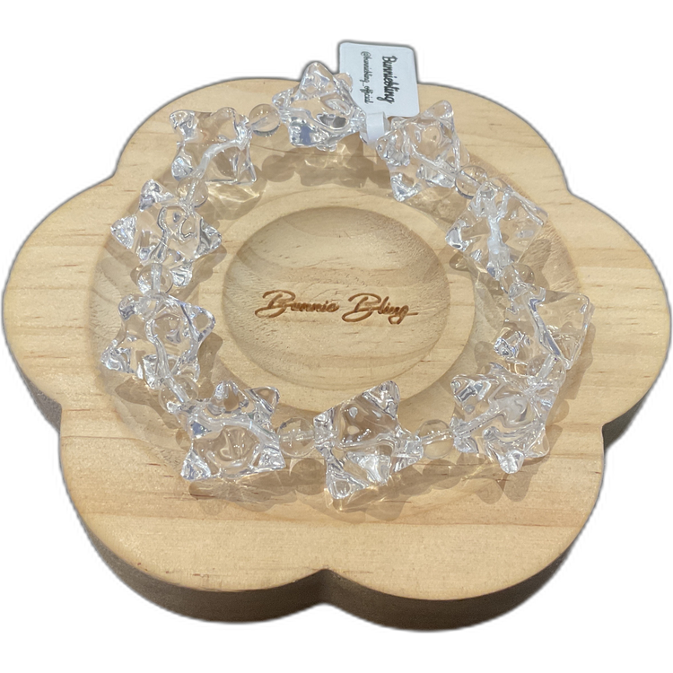 梅爾卡巴白水晶手串