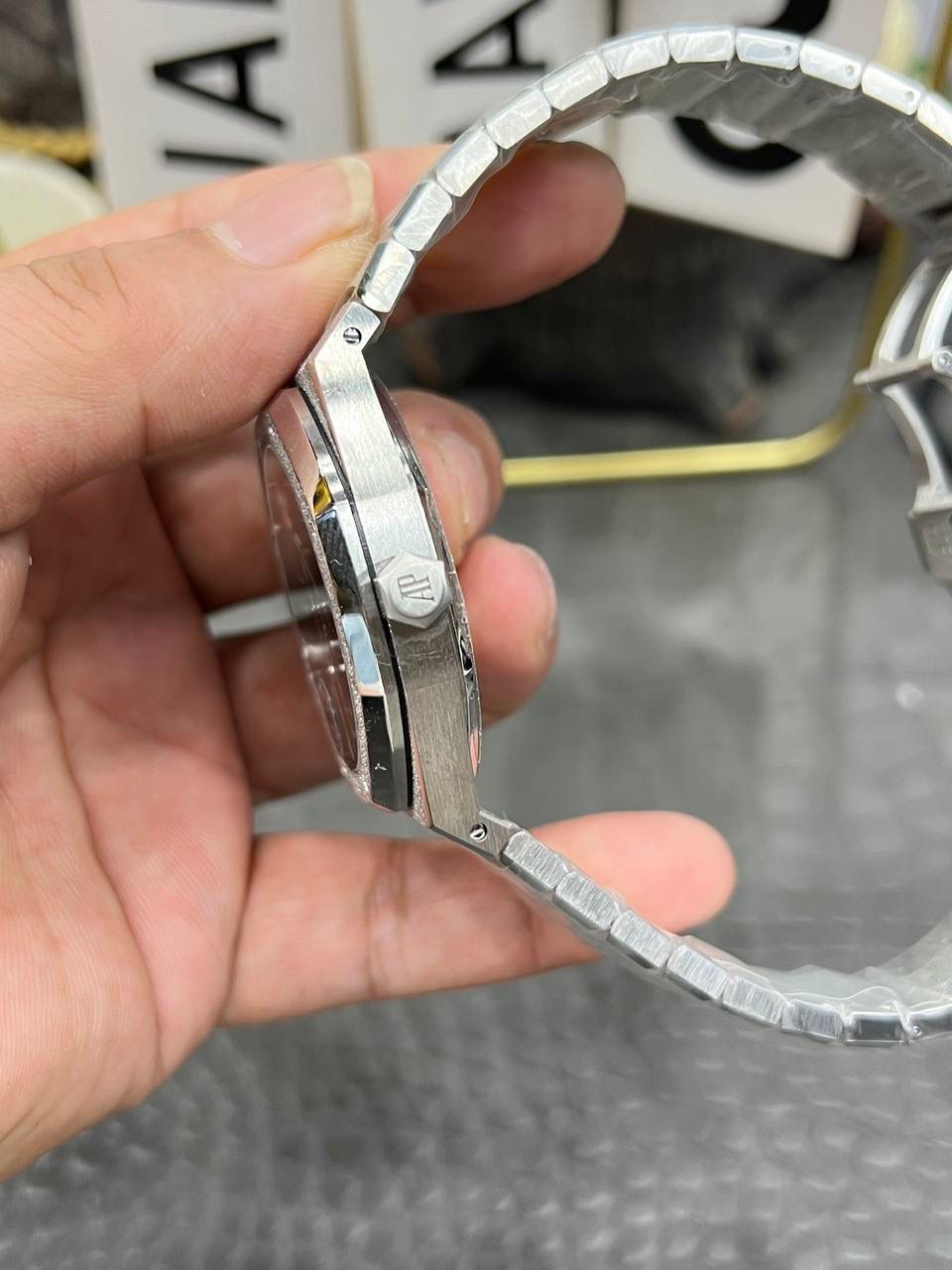 爱彼皇家橡树系列冰霜金自动机械男士腕表