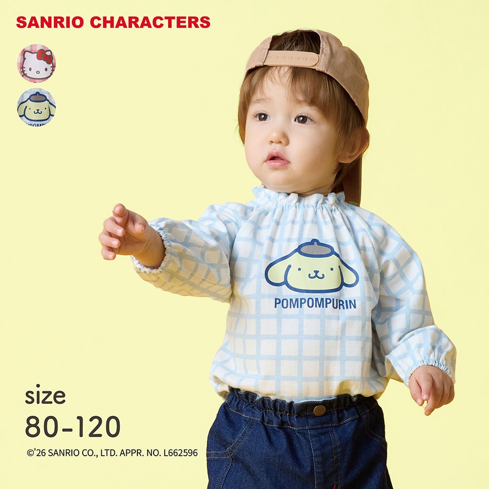 🆕【⭐訂購⭐】🇯🇵日本直送 🌀 #Sanrio 領口褶皺印花長袖 tee［2款選］🌀 [PLJA-0189] [261117]
