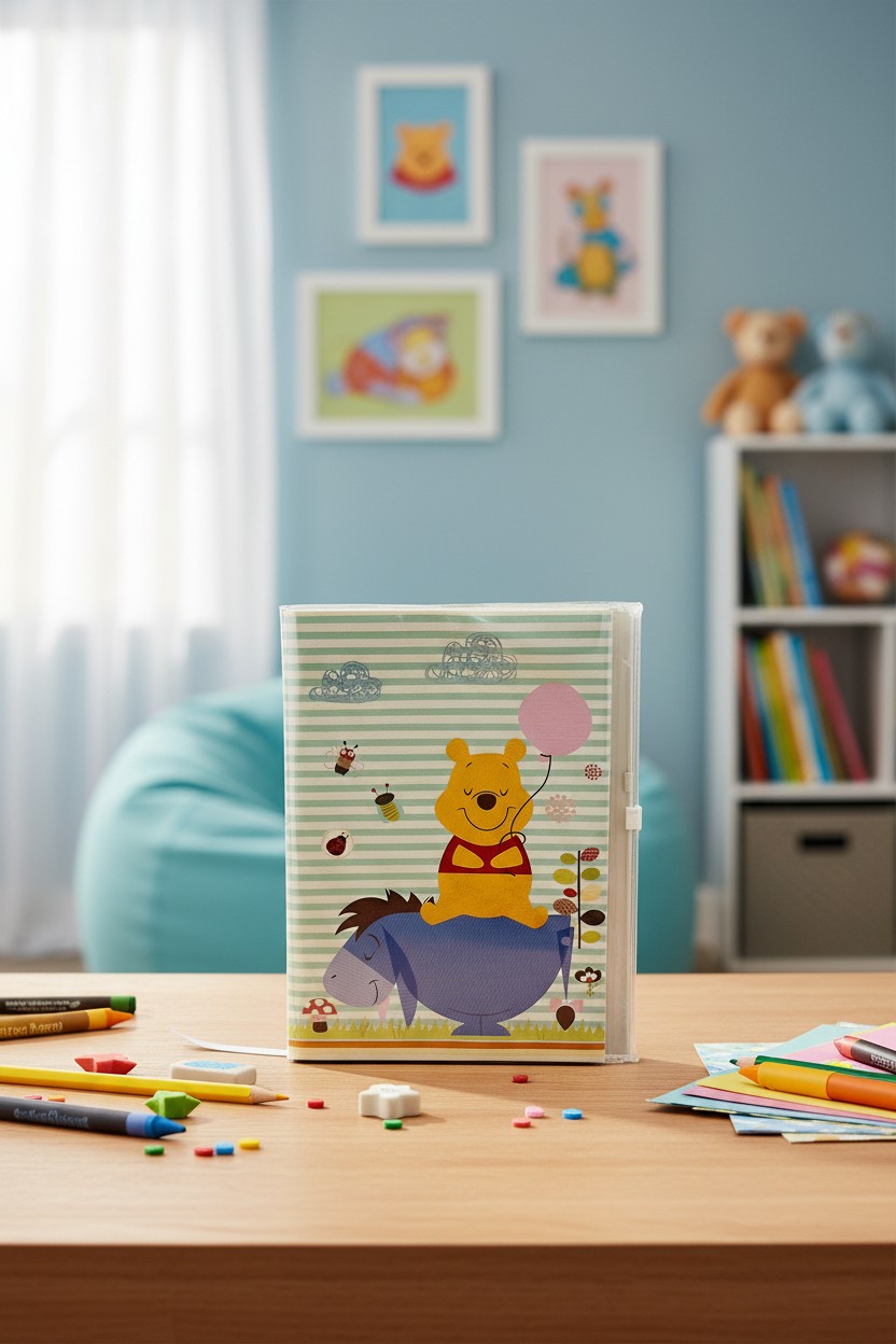A5雙夾鏈收納筆記 Winnie the Pooh 維尼熊 (DPNA-25015A)