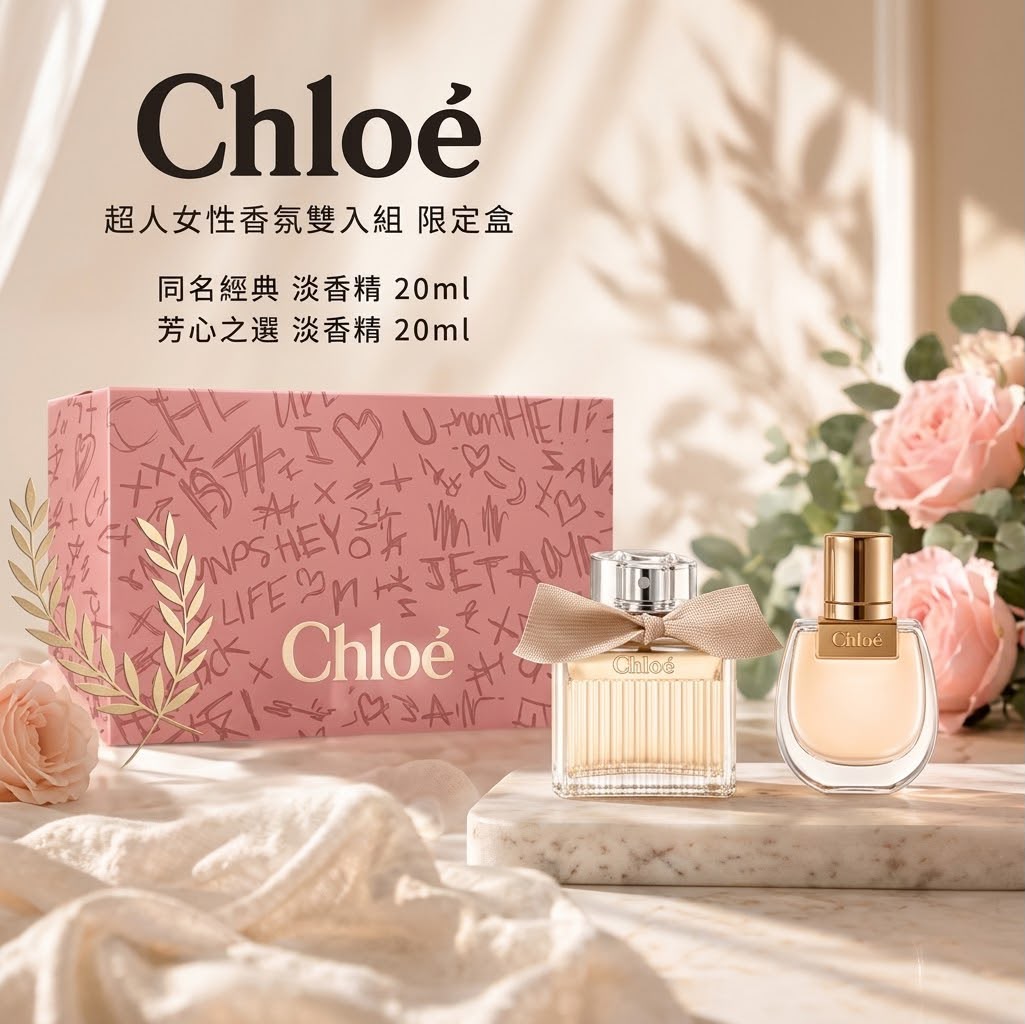 🌸Chloe 女士迷你香水禮盒套裝 20ml x2支