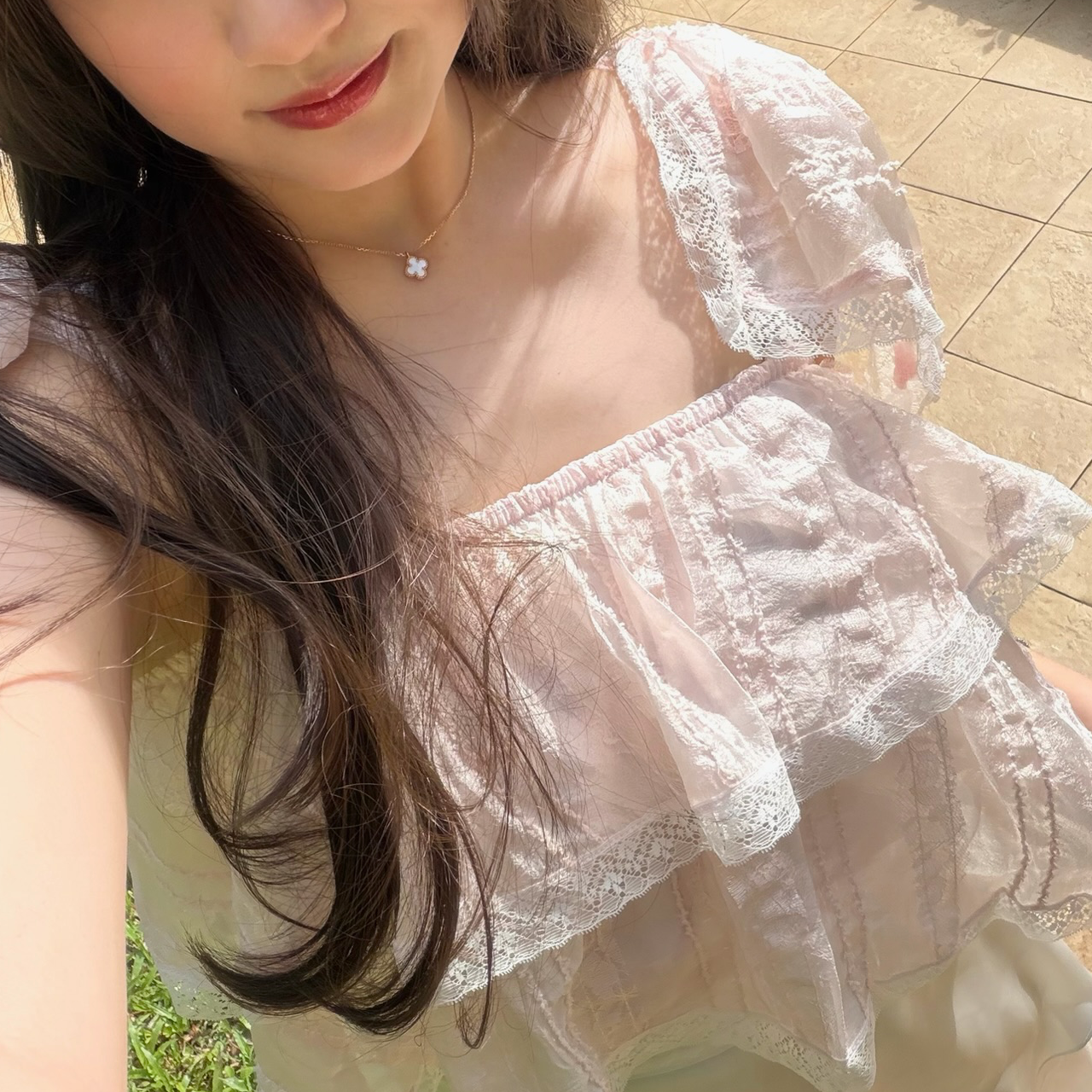 #HANNA-made# The Afternoon Tiered Blouse