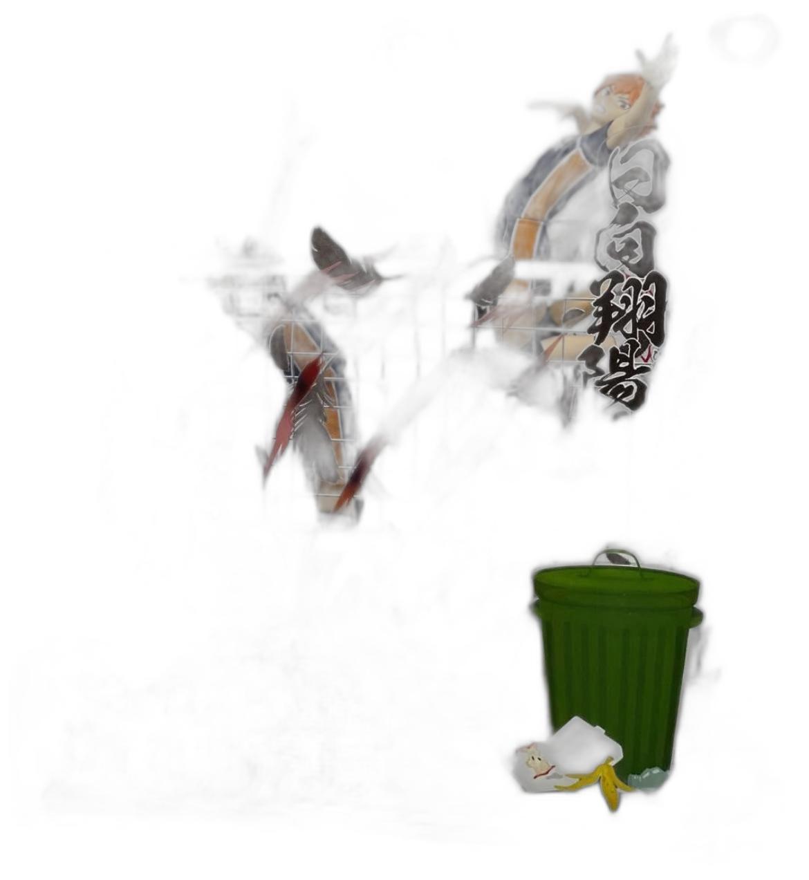 動漫風格環保垃圾桶