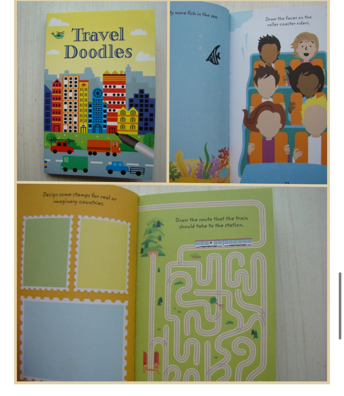 Usborne Christmas Maze Book Doodles book 