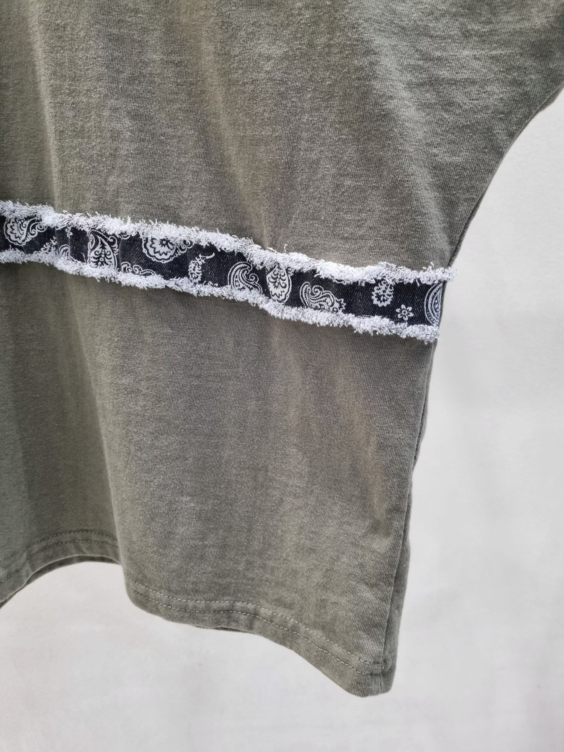 連線優惠- RE 併腰果花布top