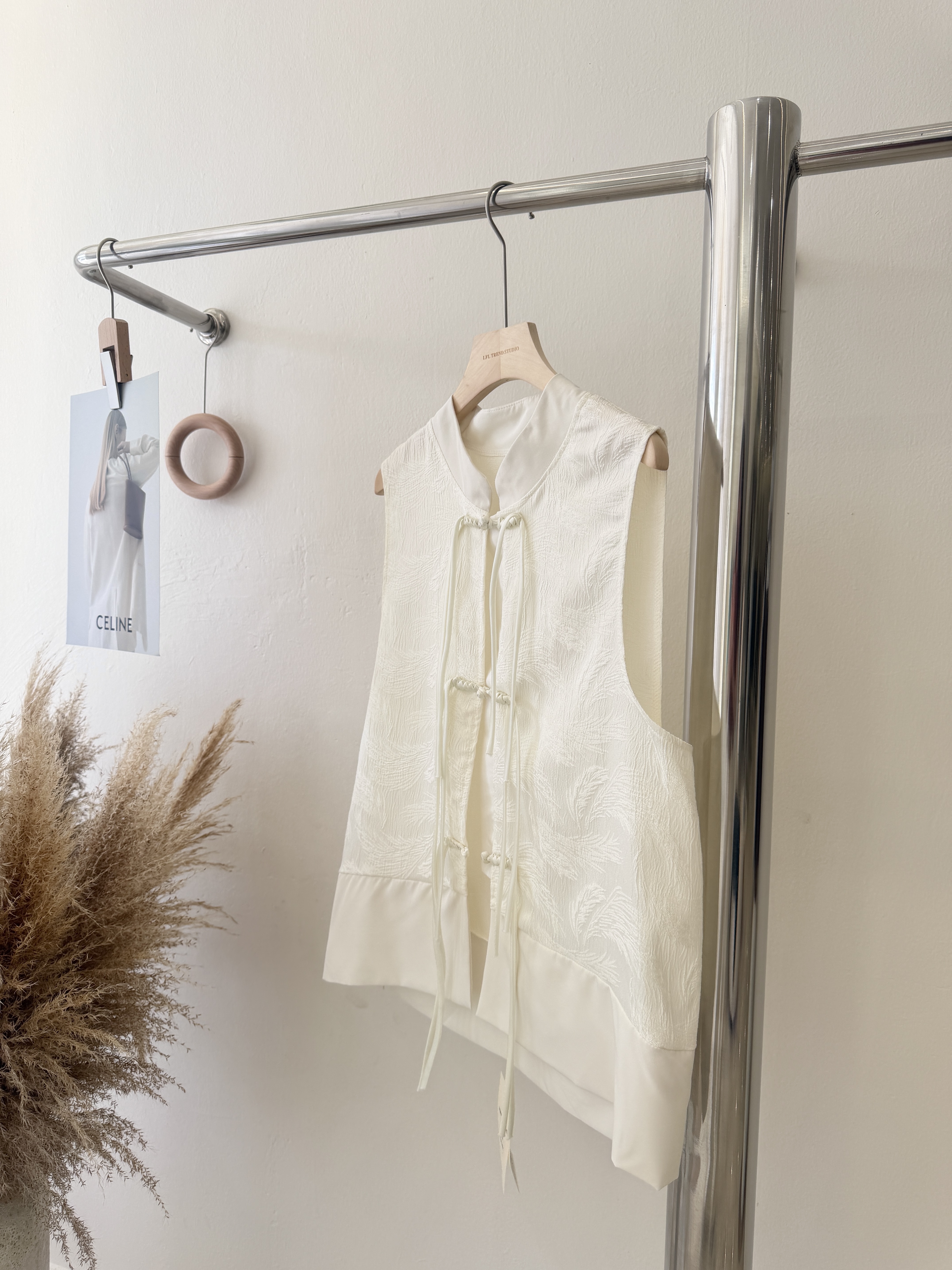 6752 新中式唐装盘口马甲