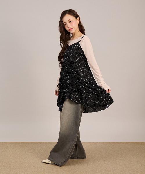 Lace抽繩吊帶外搭【JOT003】