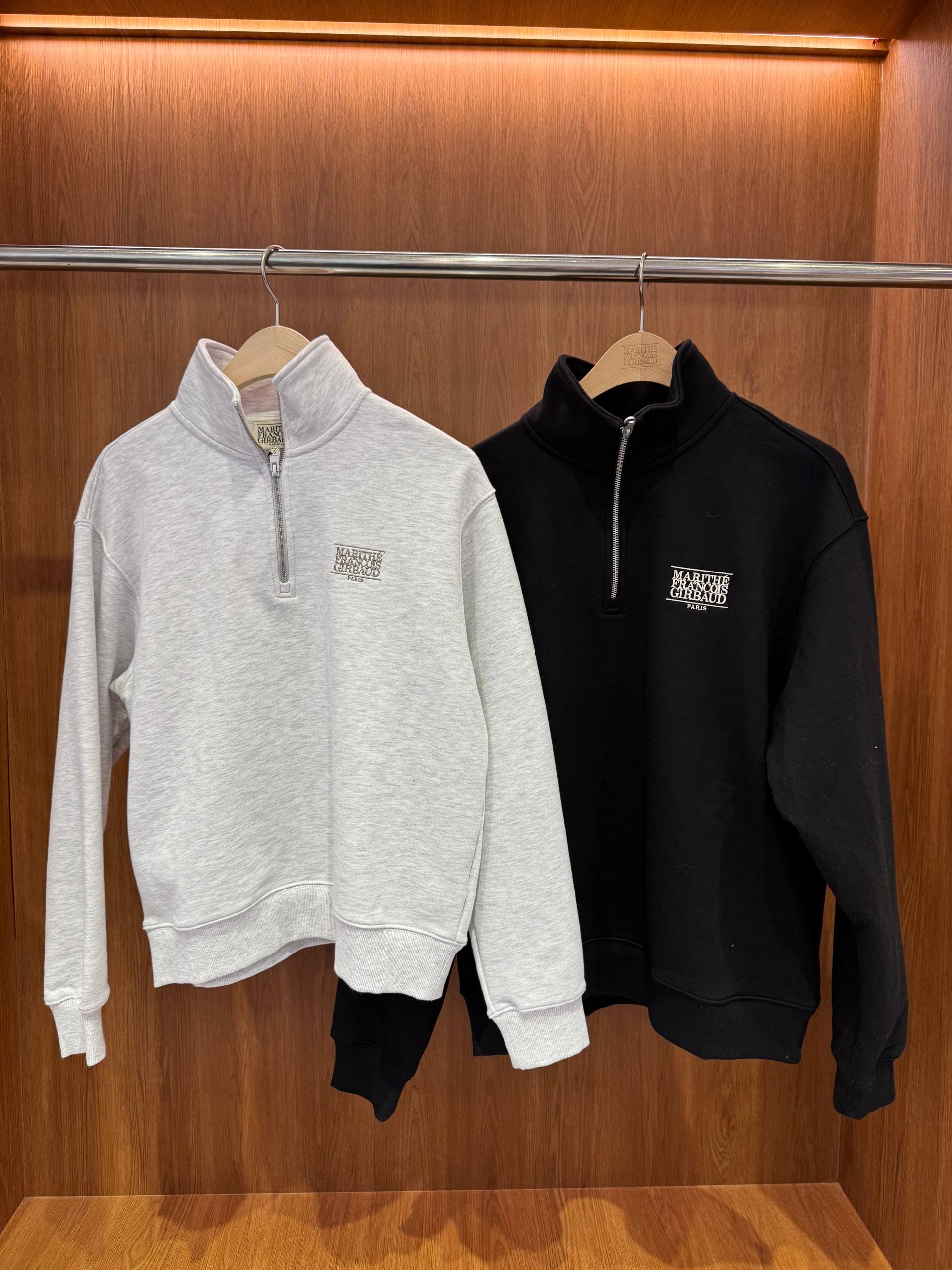 🇰🇷Marithe 长款半拉链卫衣✨