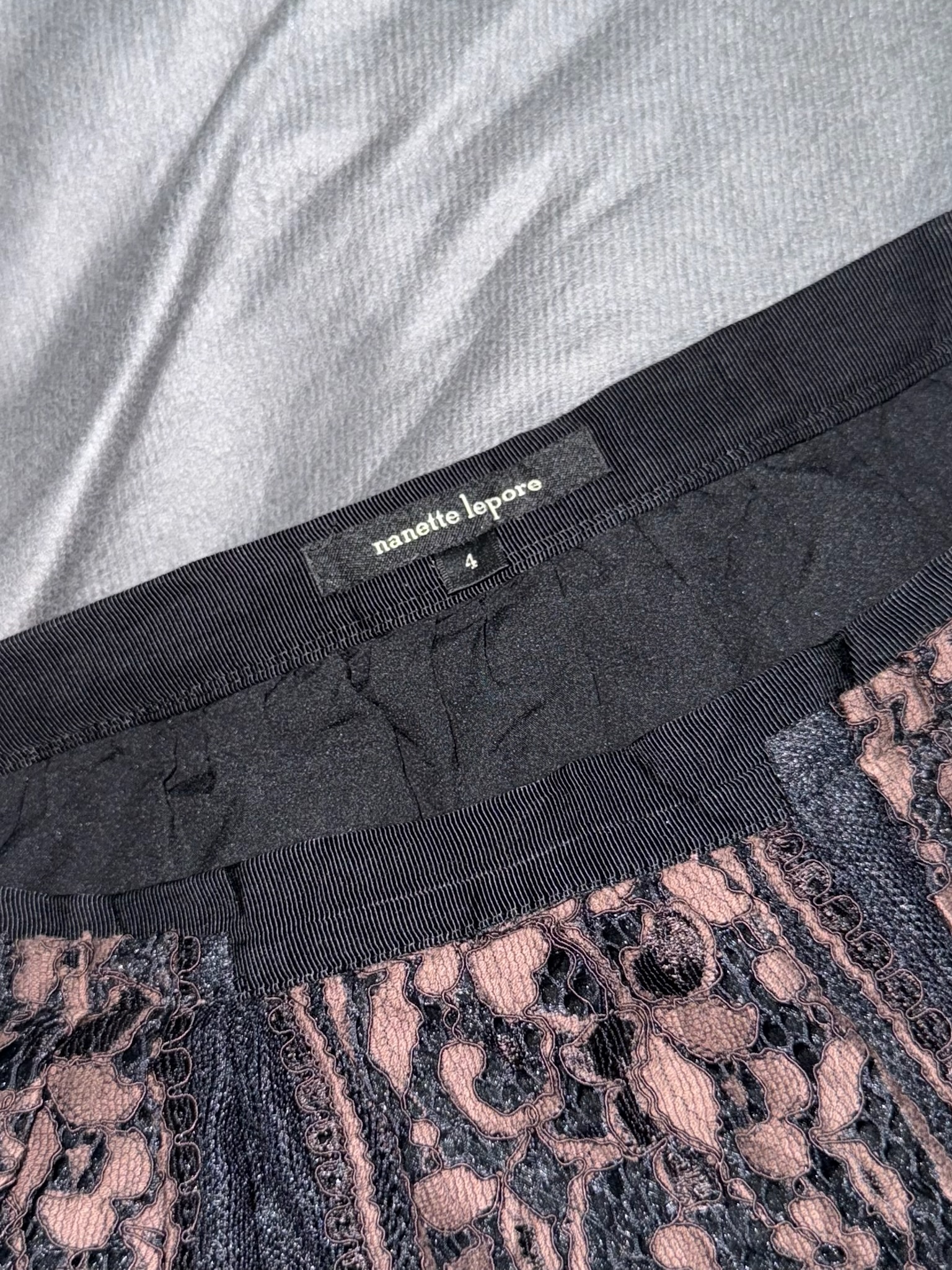 Vintage Whimsigoth Black Mesh Midi Skirt