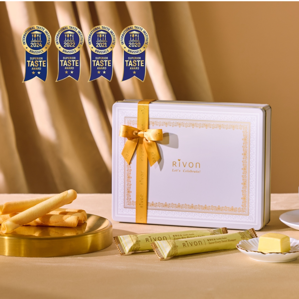 現貨現貨 RIVON  法式手作2.5雪茄卷特濃巧克力 /牛油味 法式手作2.5雪茄卷10入/20入禮合