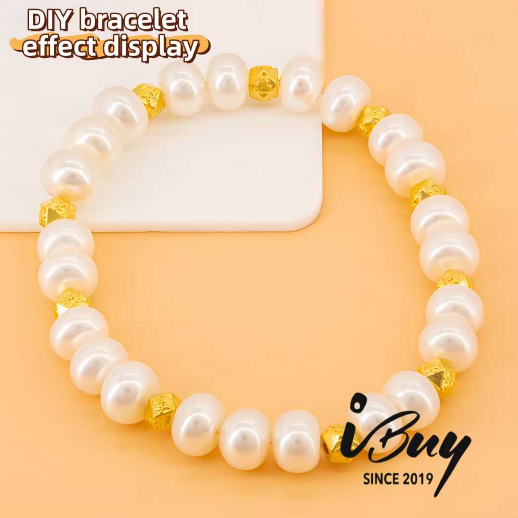 999 GOLD HEXAGONAL FORTUNE BEAD 999 金 六角福珠（3PCS）