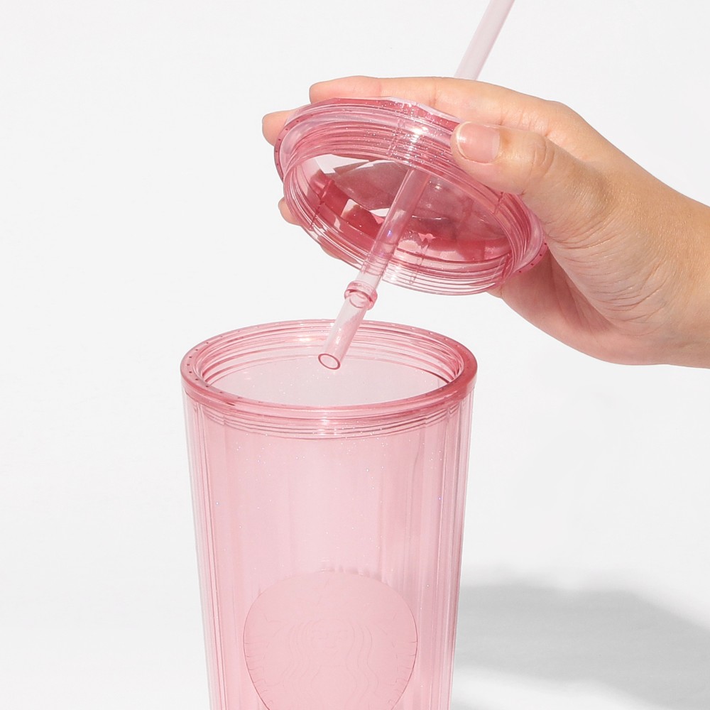 《日本🇯🇵 STARBUCKS 2026 Feel the Breeze 限定系列》閃粉粉紅冷飲杯 710ml