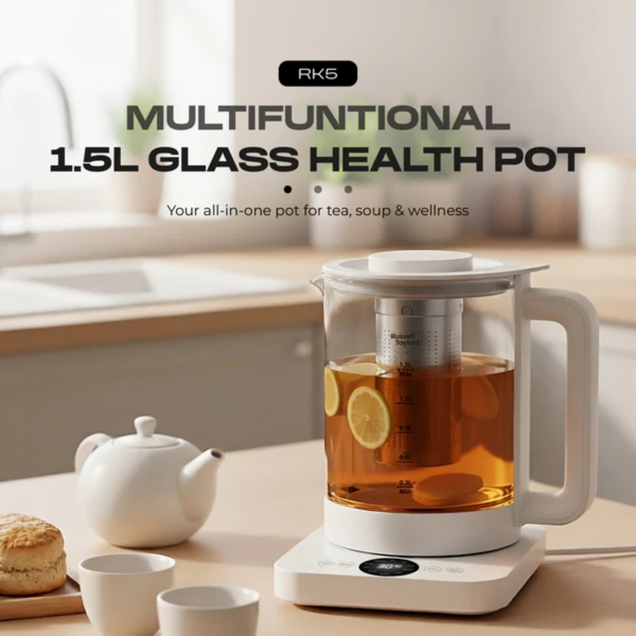 Russell Taylors 1.7L Retro Electric Kettle (RK5)