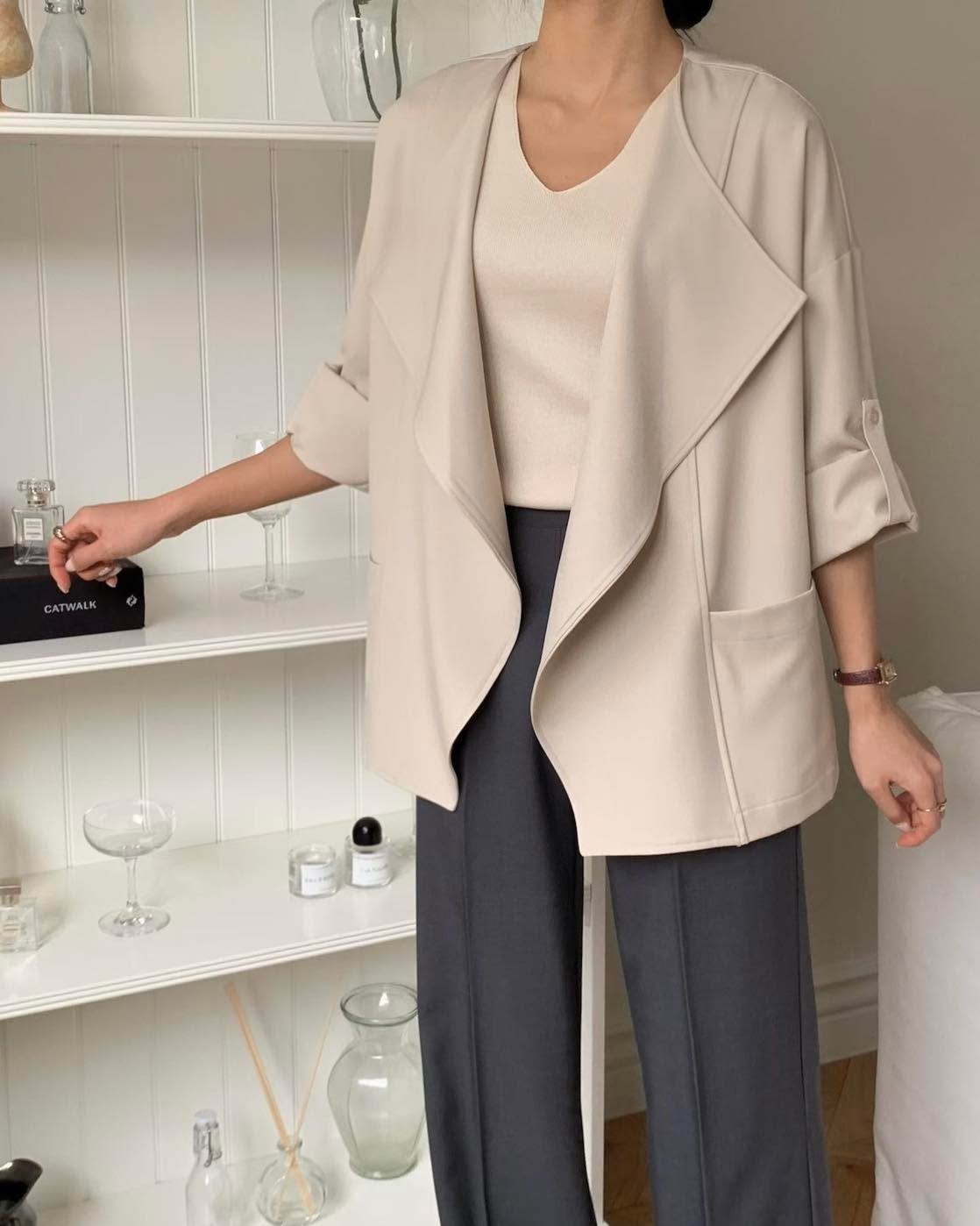 超高質得雪紡西裝褸