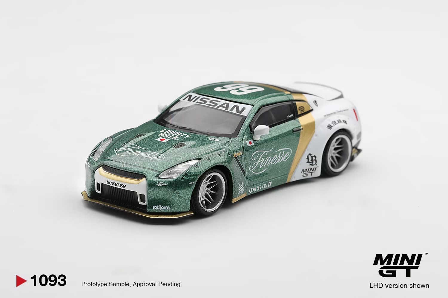 （預訂 Pre Order) MINI GT ( MGT01093-L ) Nissan GT-R (R35) LB★WORKS Type 1, Custom Ducktail Auto Finesse