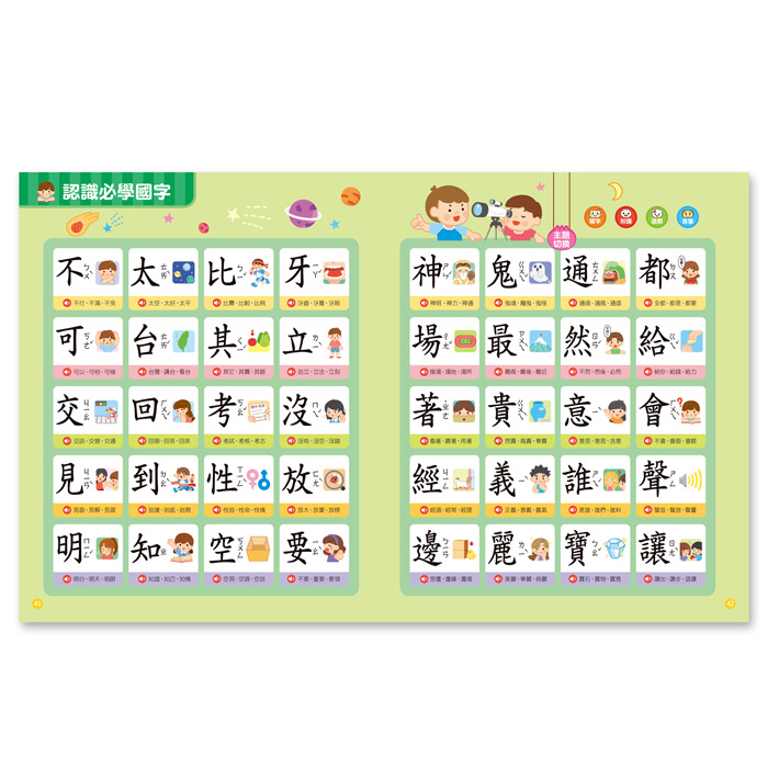 📚預訂 台灣直送📚FOOD超人小手點讀國字圖解百科