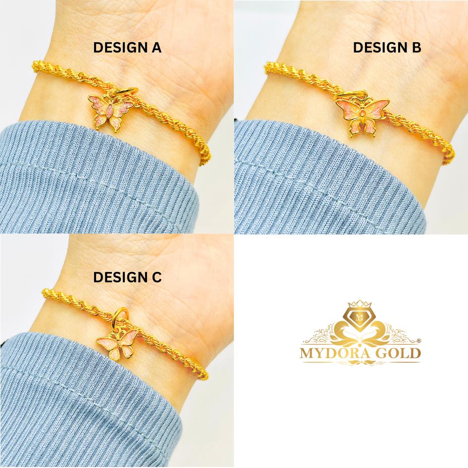 MYDORA Loket Classy Butterfly Enamel Series (5G) l EMAS 916/22K