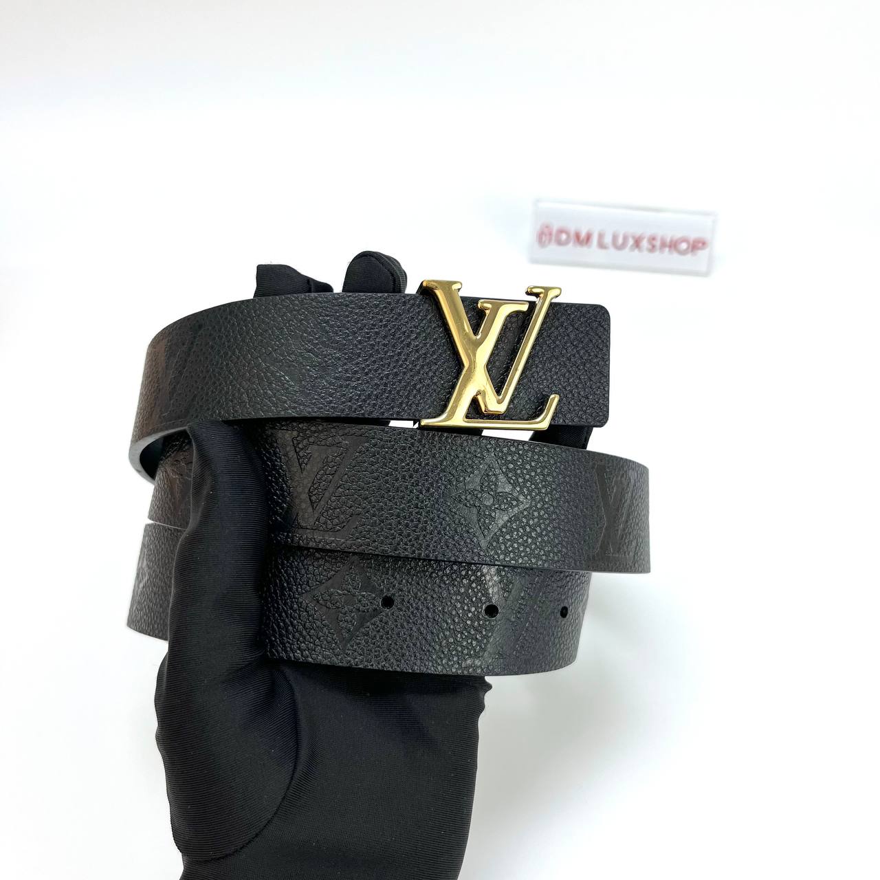 LV Black Iconic 30mm Reversible Belt GHW