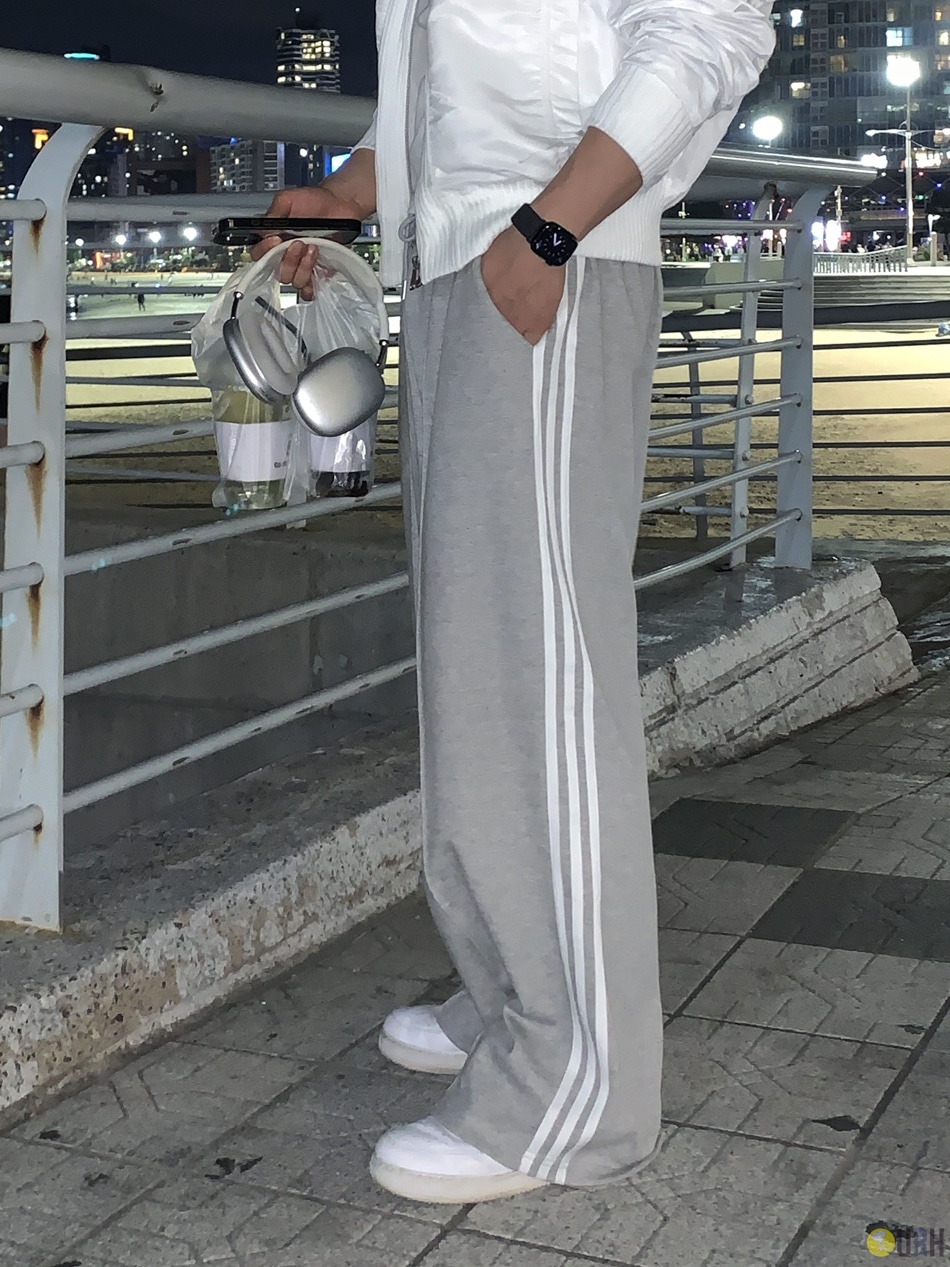【100%保證韓國直送】舒適側線寬鬆運動長褲 Daily Track Sweat Wide Pants [5 color] RL114638