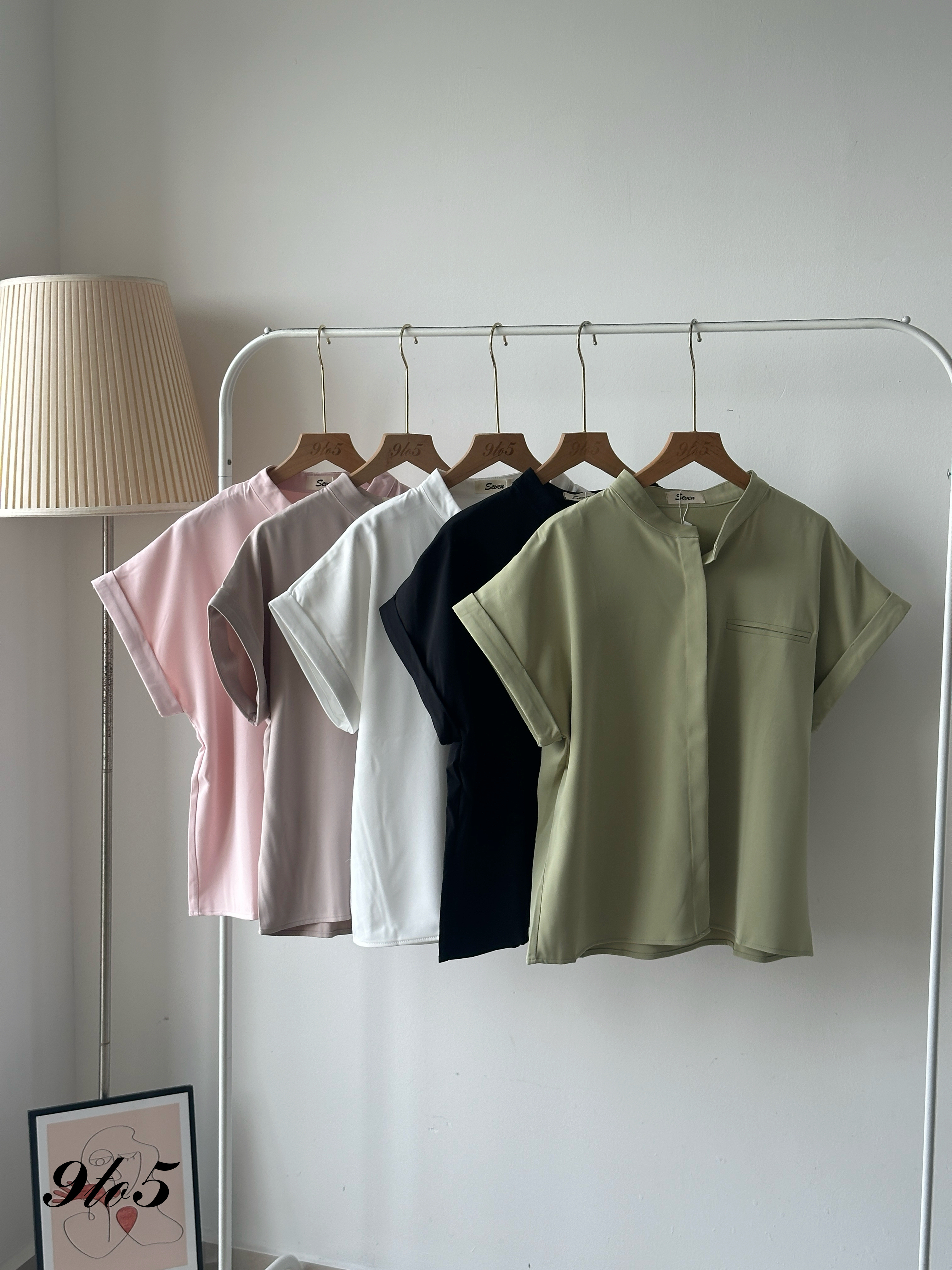 T4098 Cape Sleeve Shirt - 5 Colors 