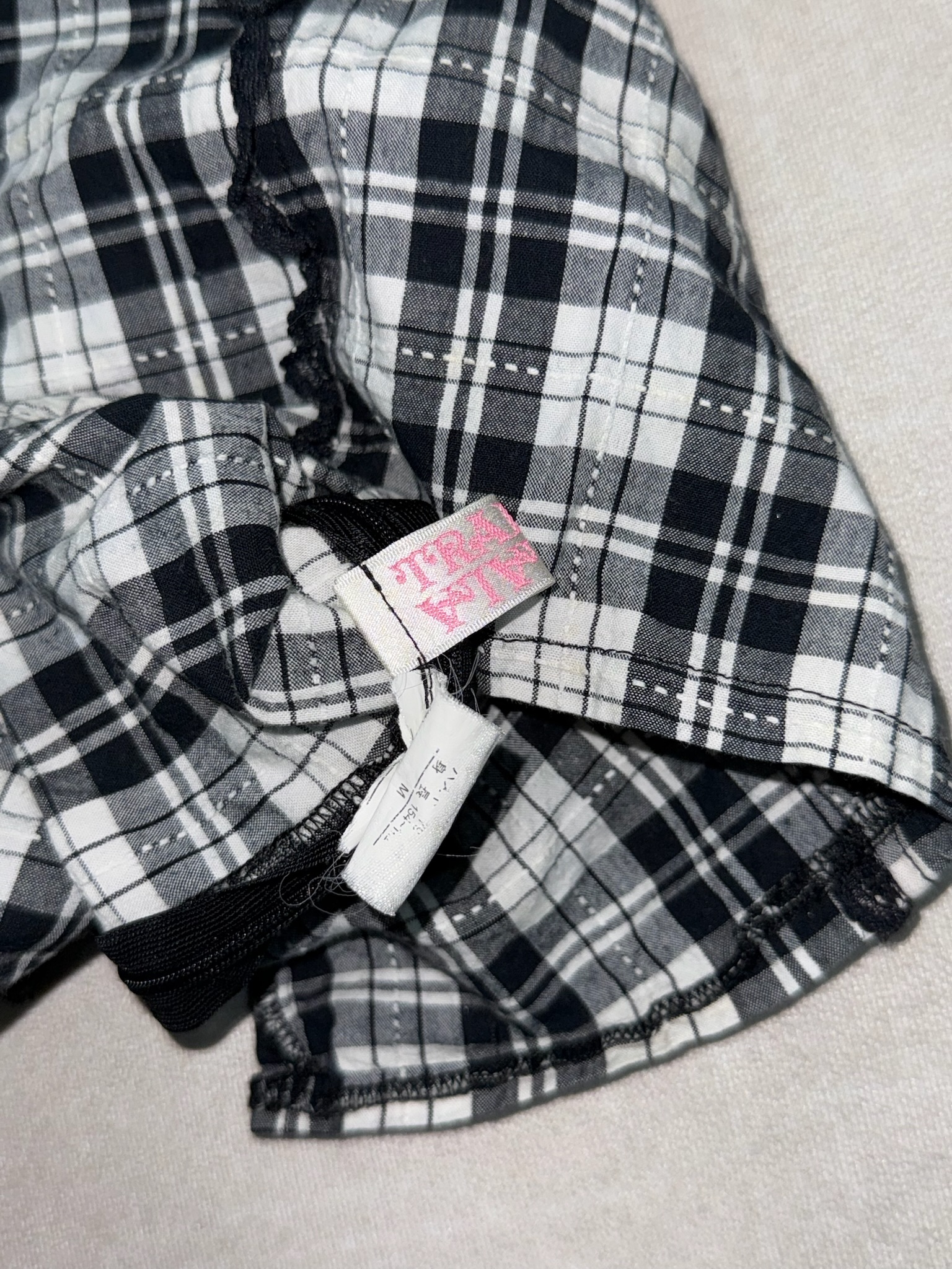 Plaid Lace Babydoll Set