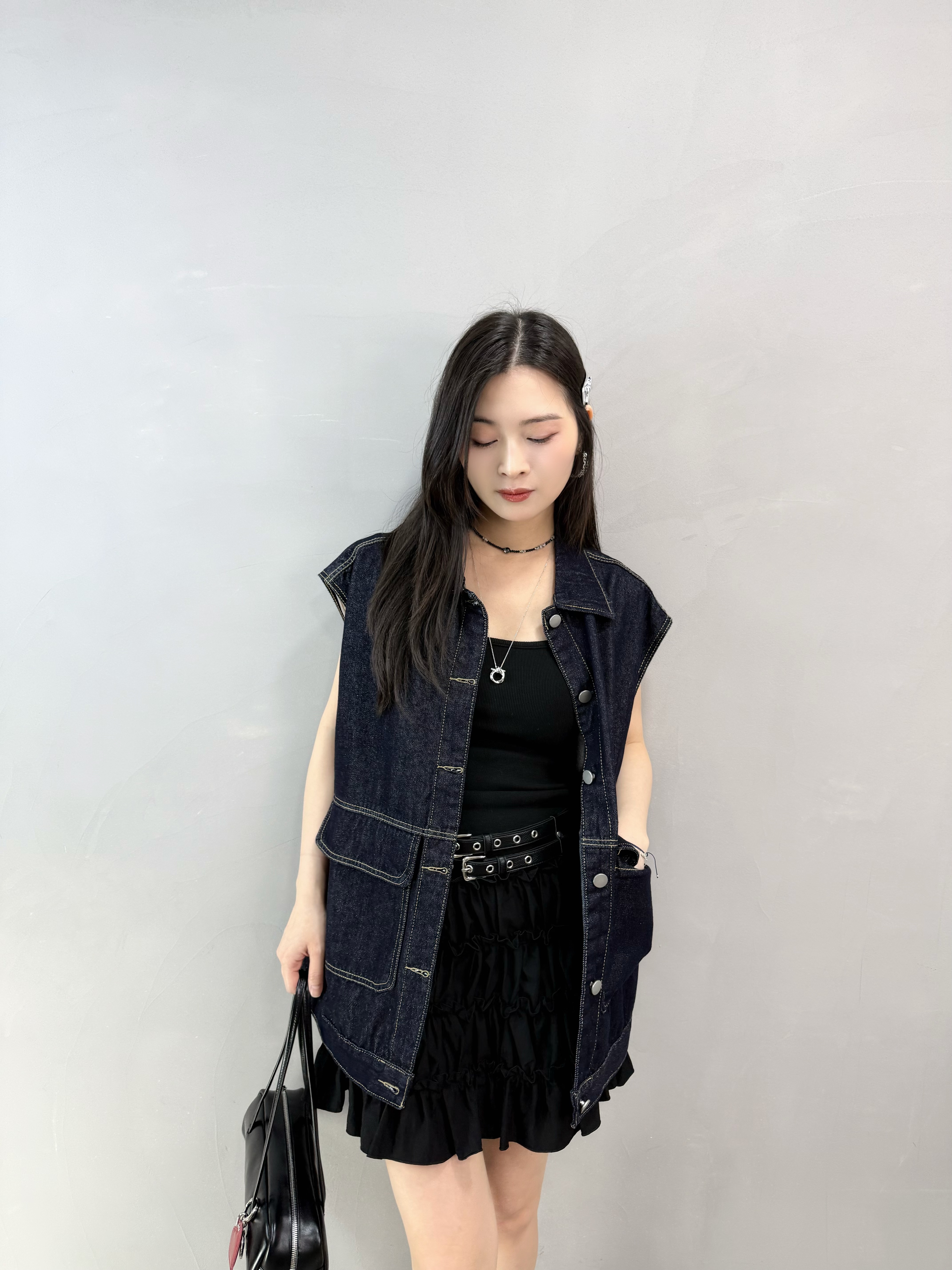 K60 背心拼ruffle Ops