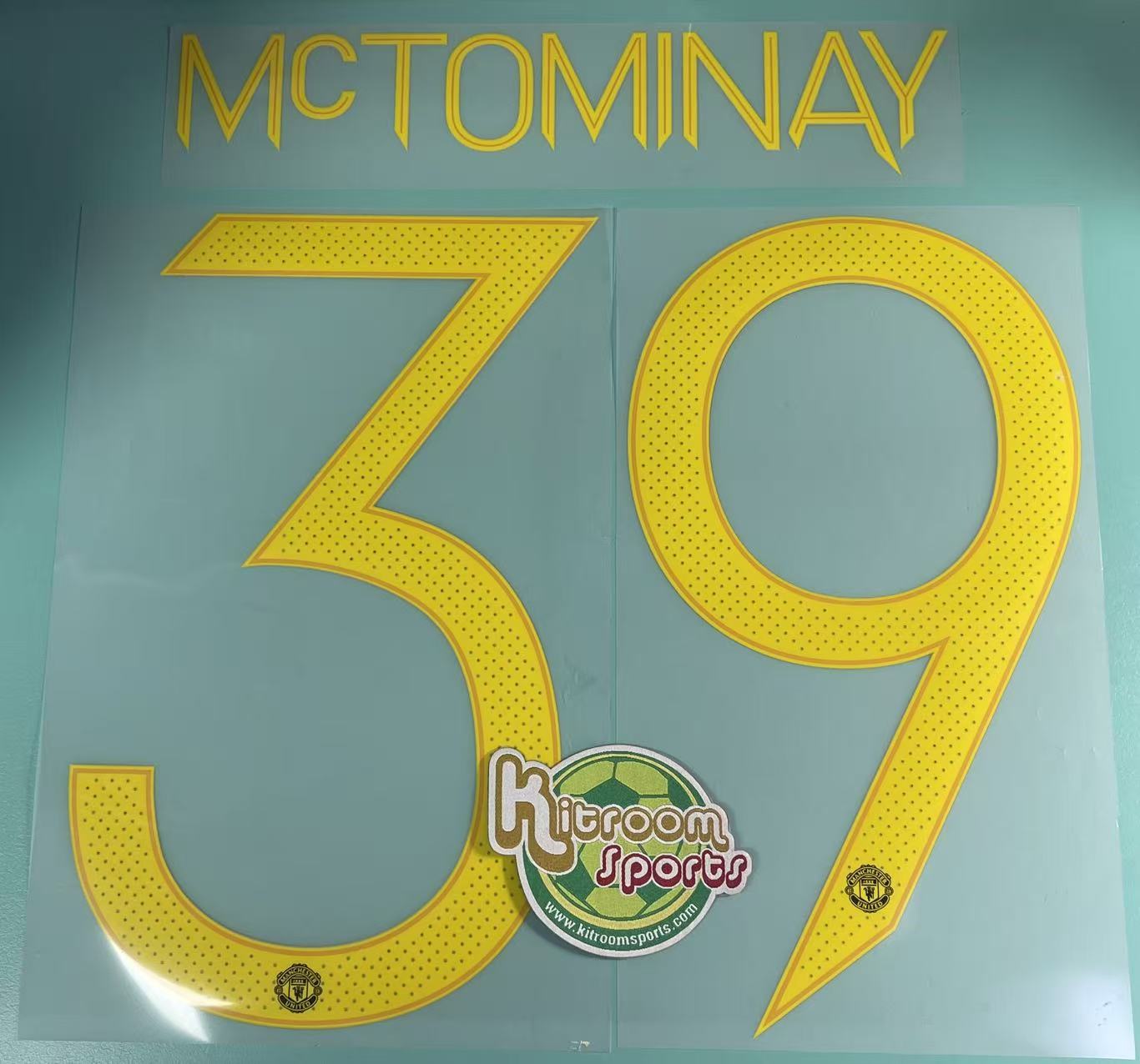 2021-22 Manchester United 3RD UCL Nameset #39 McTOMINAY