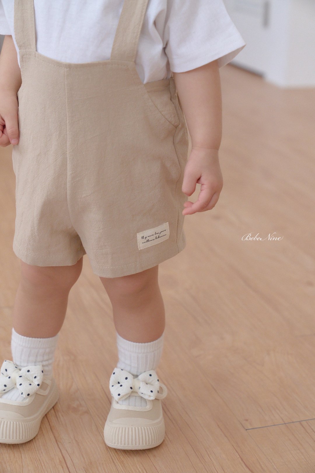 ☀️預訂 韓國直送☀️🇰🇷Bebenine兩色標籤純棉吊帶連身短褲