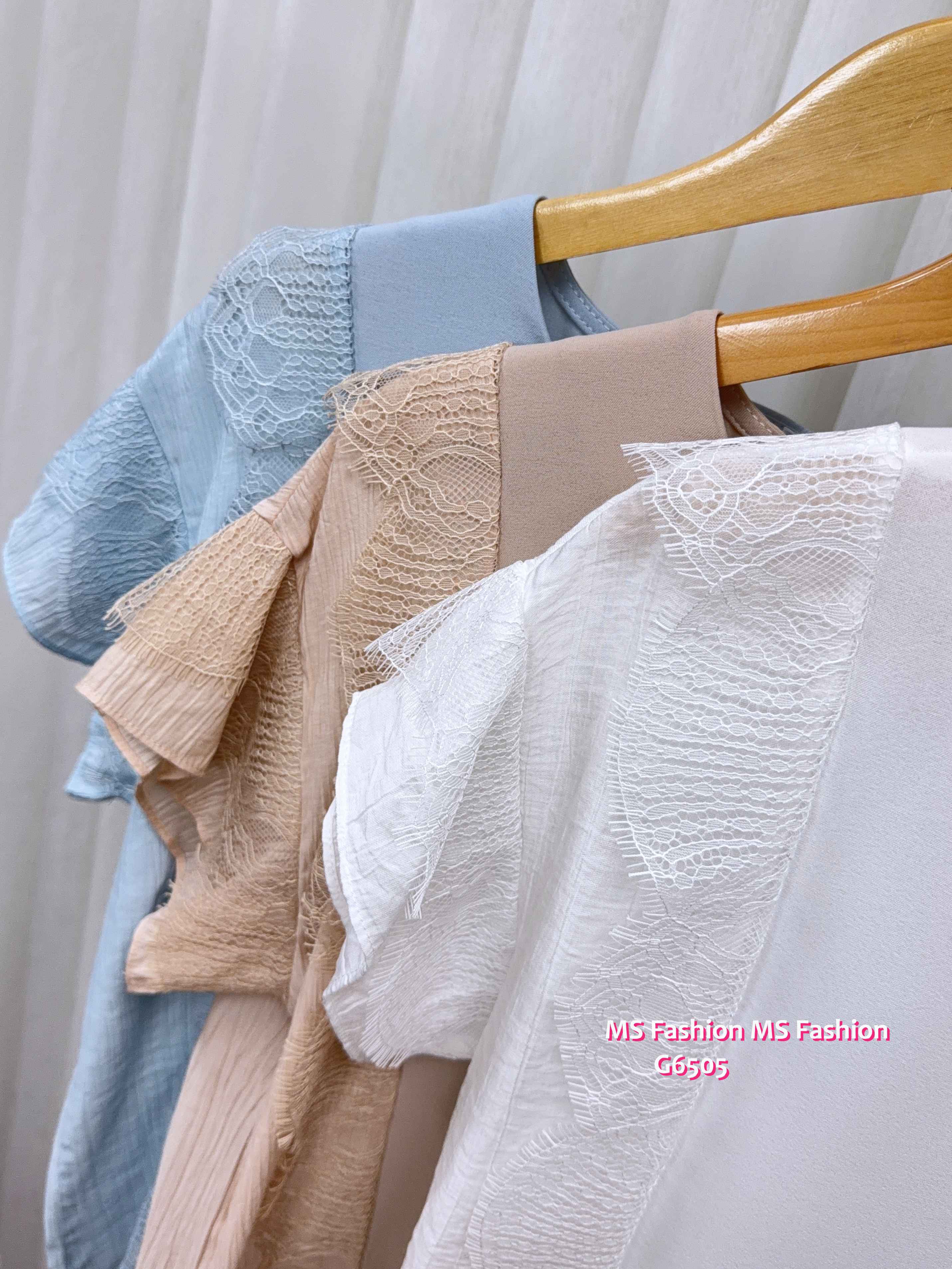 G6505 靚料拼lace top