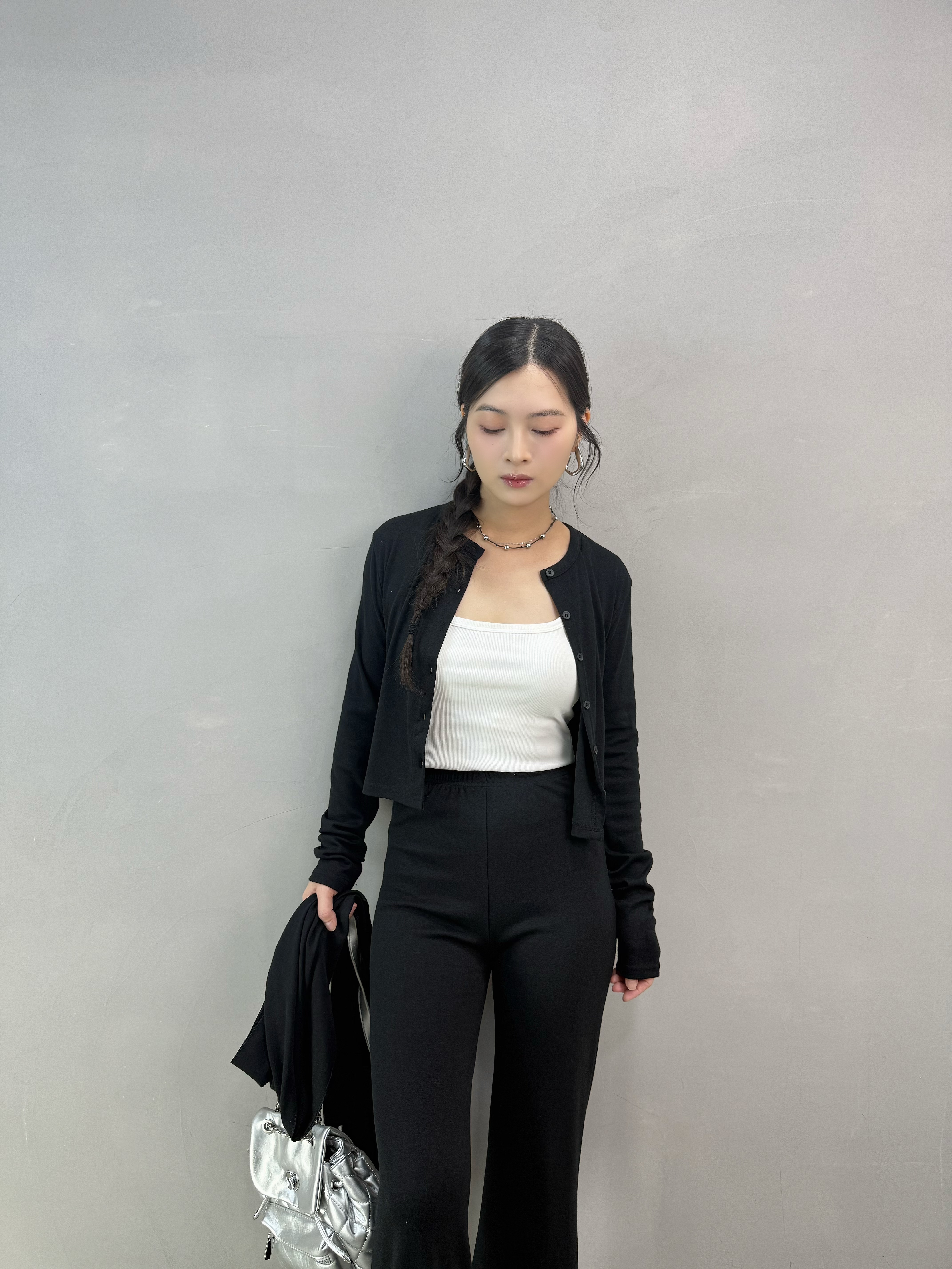 B07 外套+喇叭褲三件Set