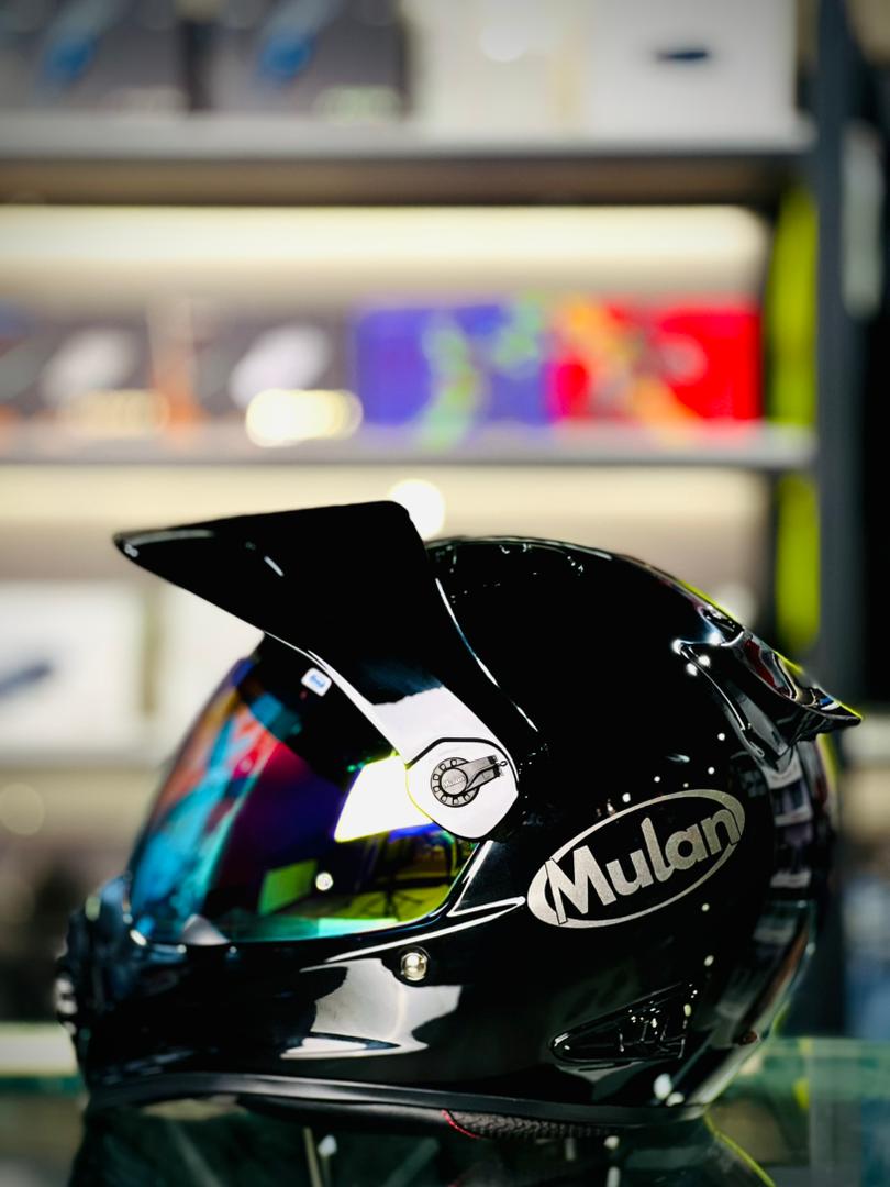 MULAN 739 FIBREGLASS Adventure Helmet | Bulletproof Kevlar | Photochromic Visor | ECE Approved
