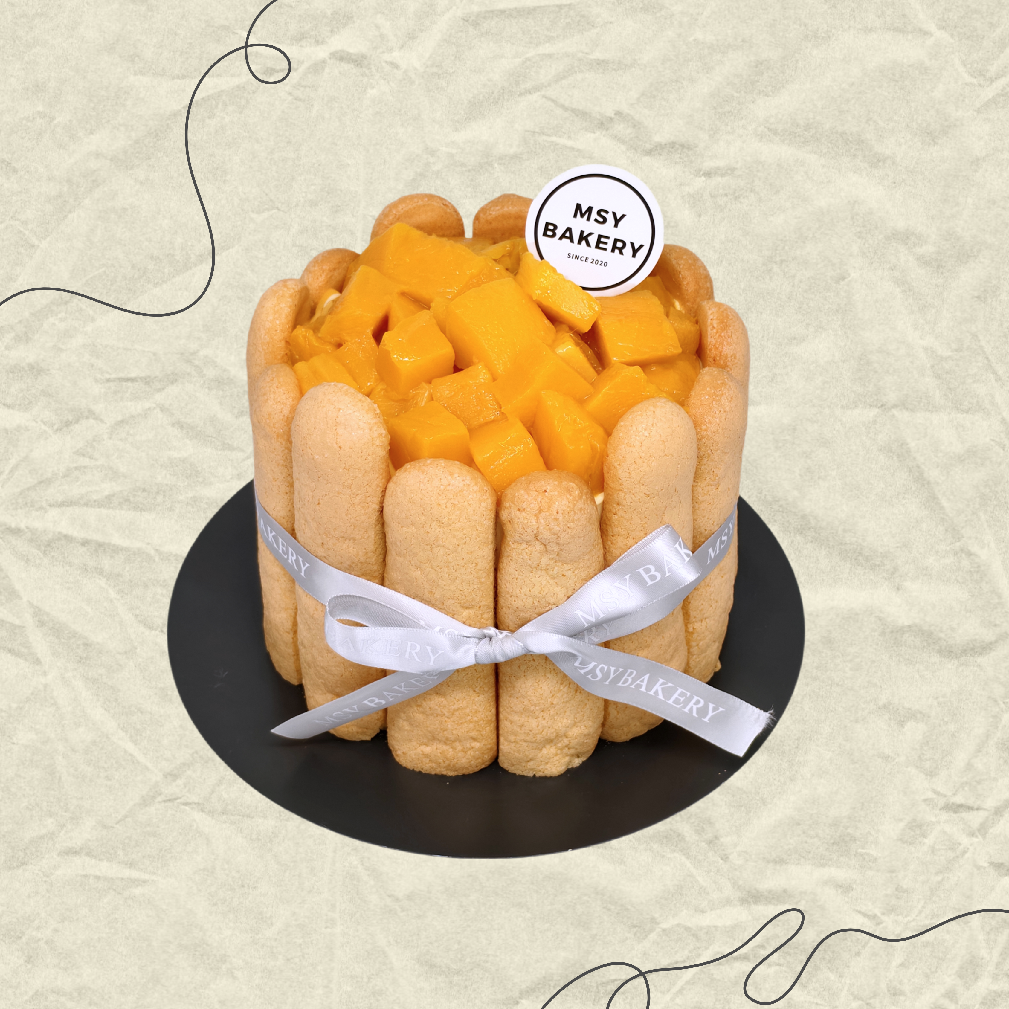 香芒百香果夏洛特蛋糕(5寸)