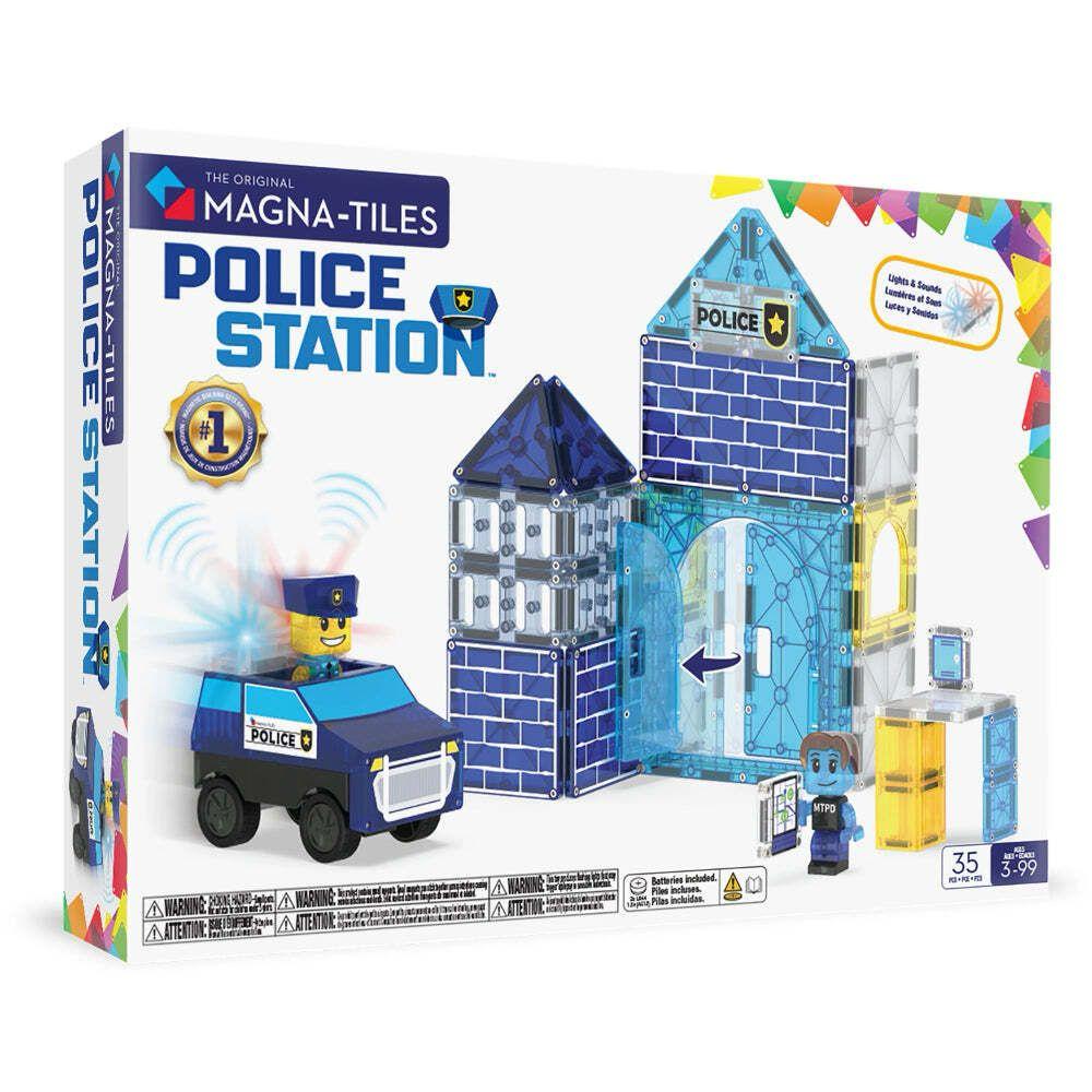Magna-Tiles - 磁力積木警察局套裝 35 件組