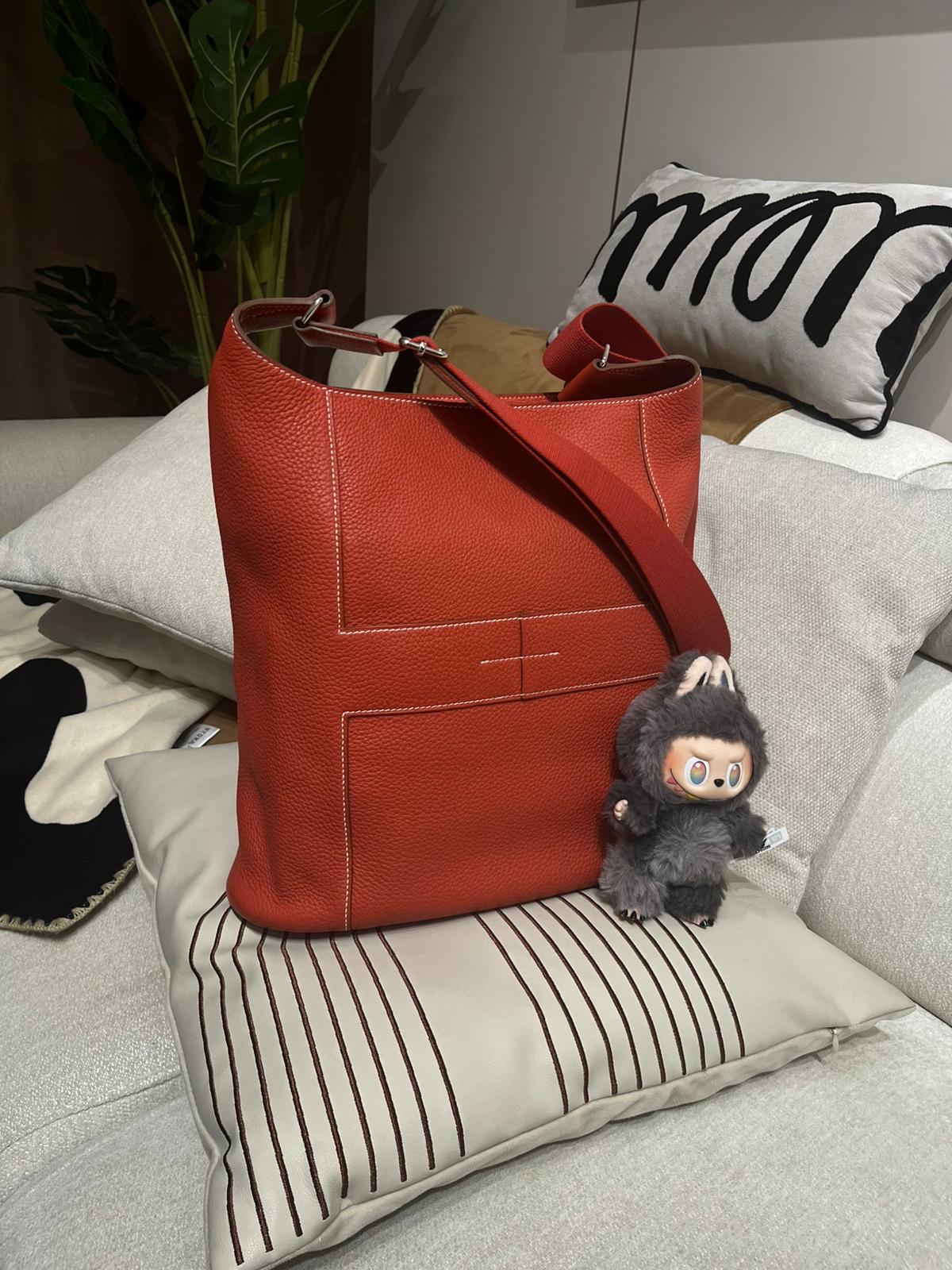 Hermes Good news bag Clemence 100%Authentic,98%new✅dust bag 