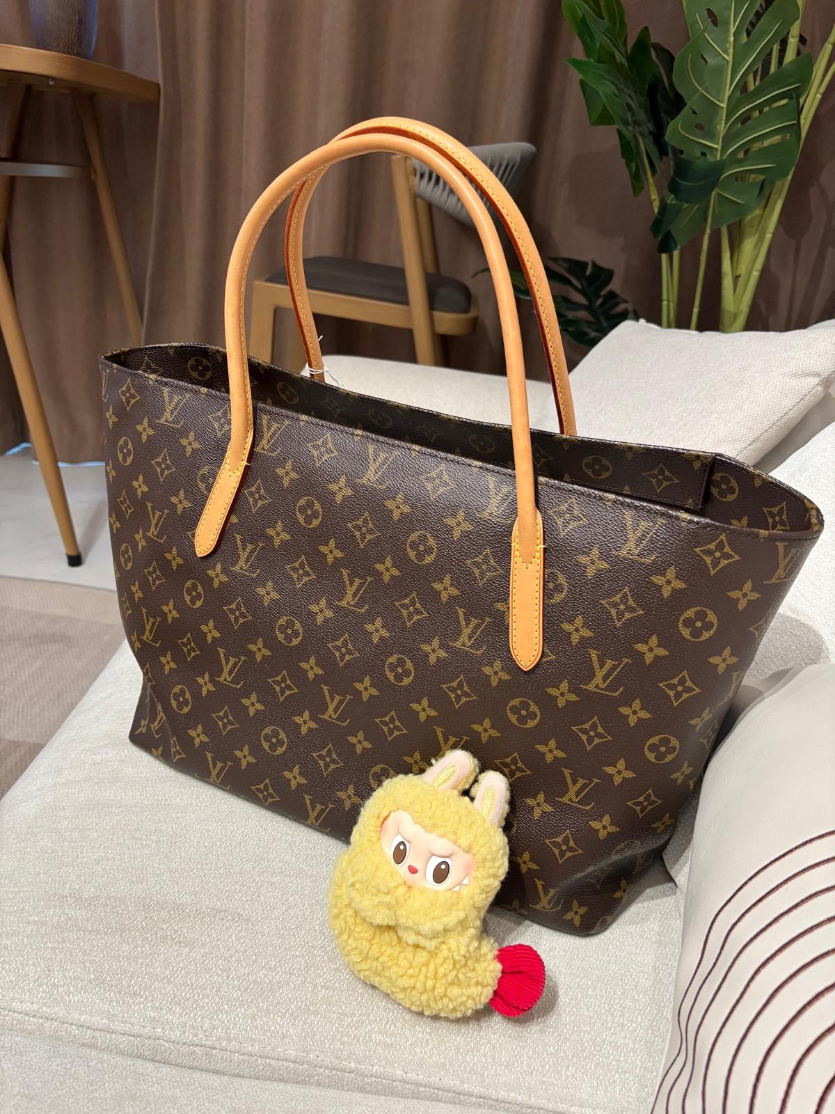 Lv Raspail MM Monogram Tote Bag 100%Authentic ,98%new ✅Dust bag