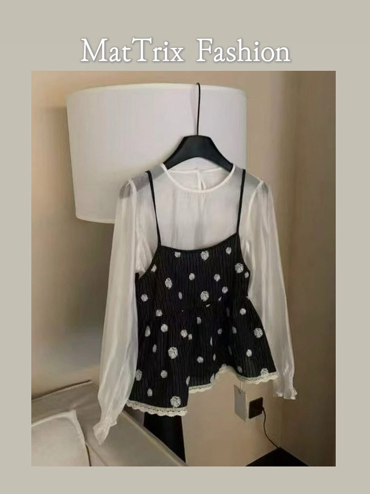 SS2009 花花背心+紗Top set  原價$$280