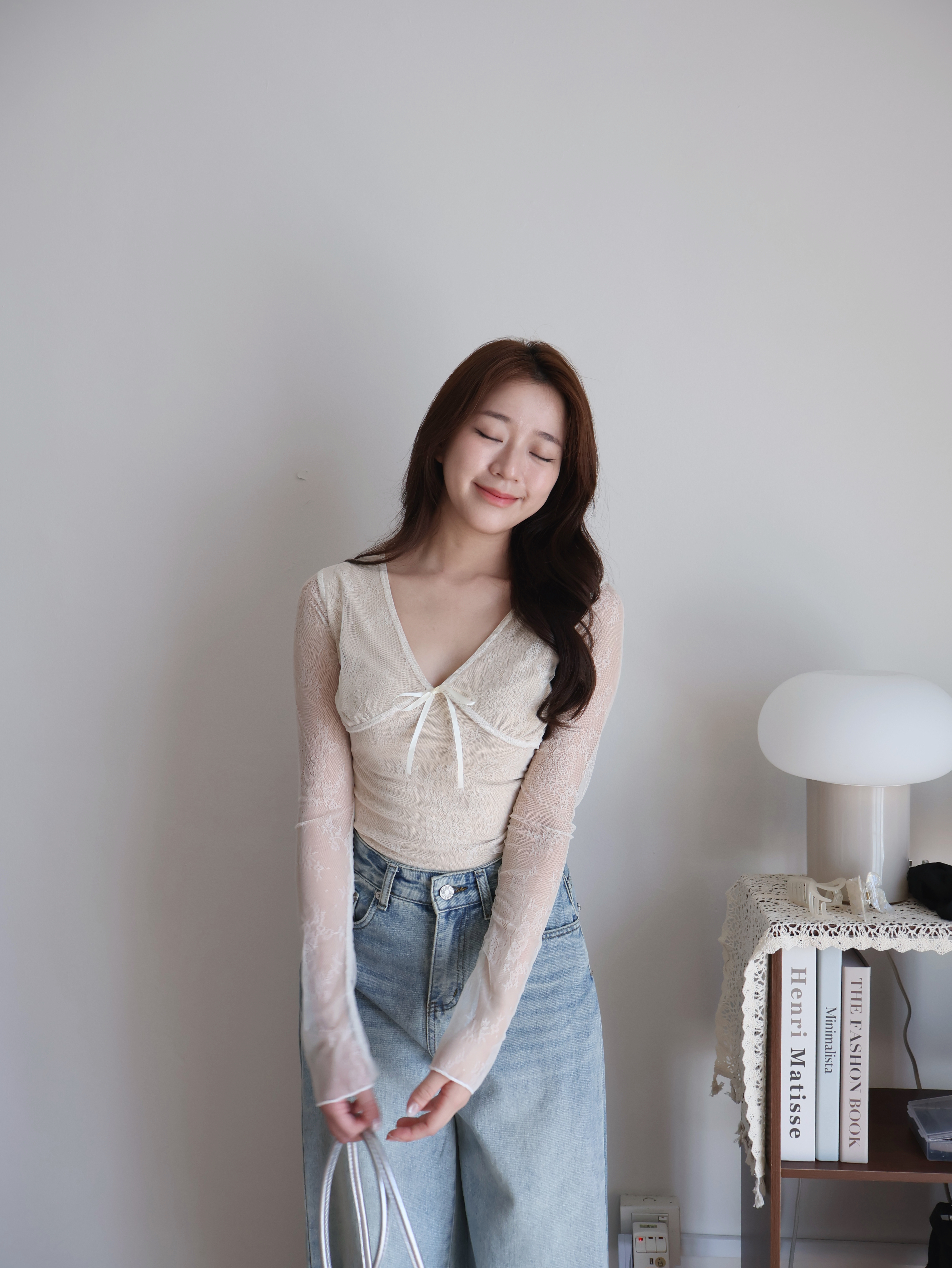 Tatia Lace Top | Cream