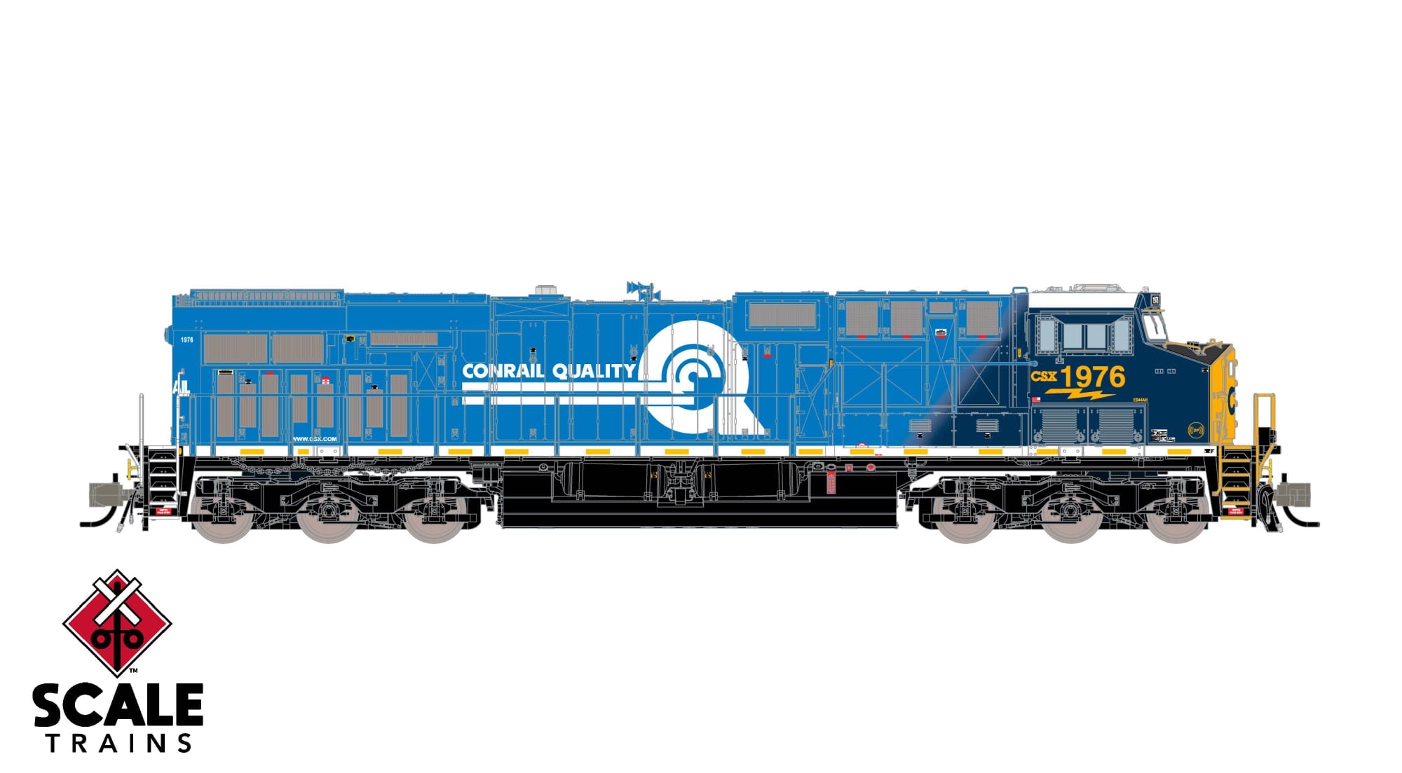 預定新品 N scale Scale Train訂金 Rivet Counter N Scale GE ES44AC, CSX/Heritage/Conrail Quality/CR #1976