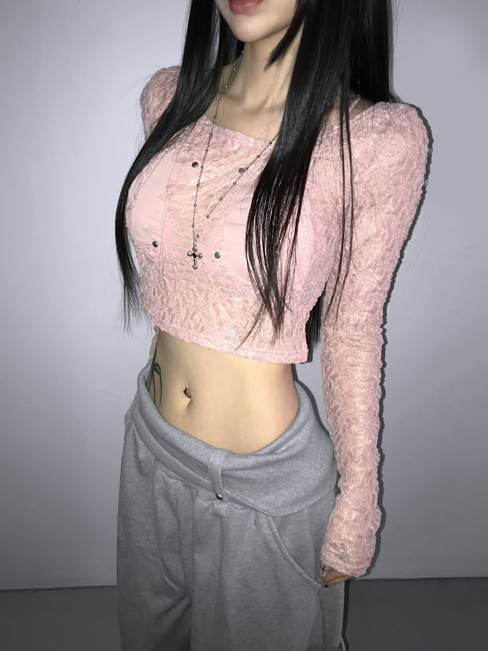 Folded Waist Cargo Sweatpants