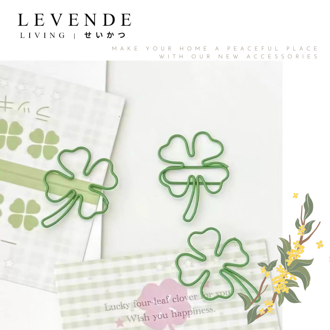 Levende 四葉草造型萬字夾