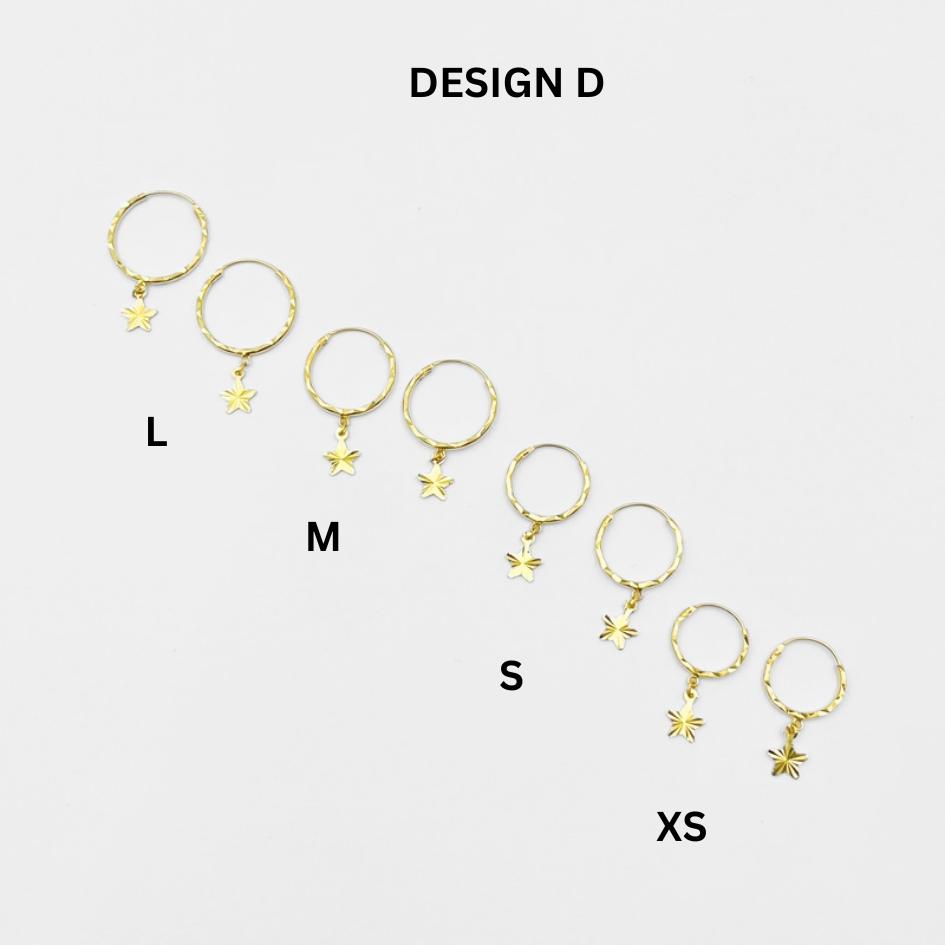 MYDORA Subang Bulat Gantung Series | EMAS 916/22K