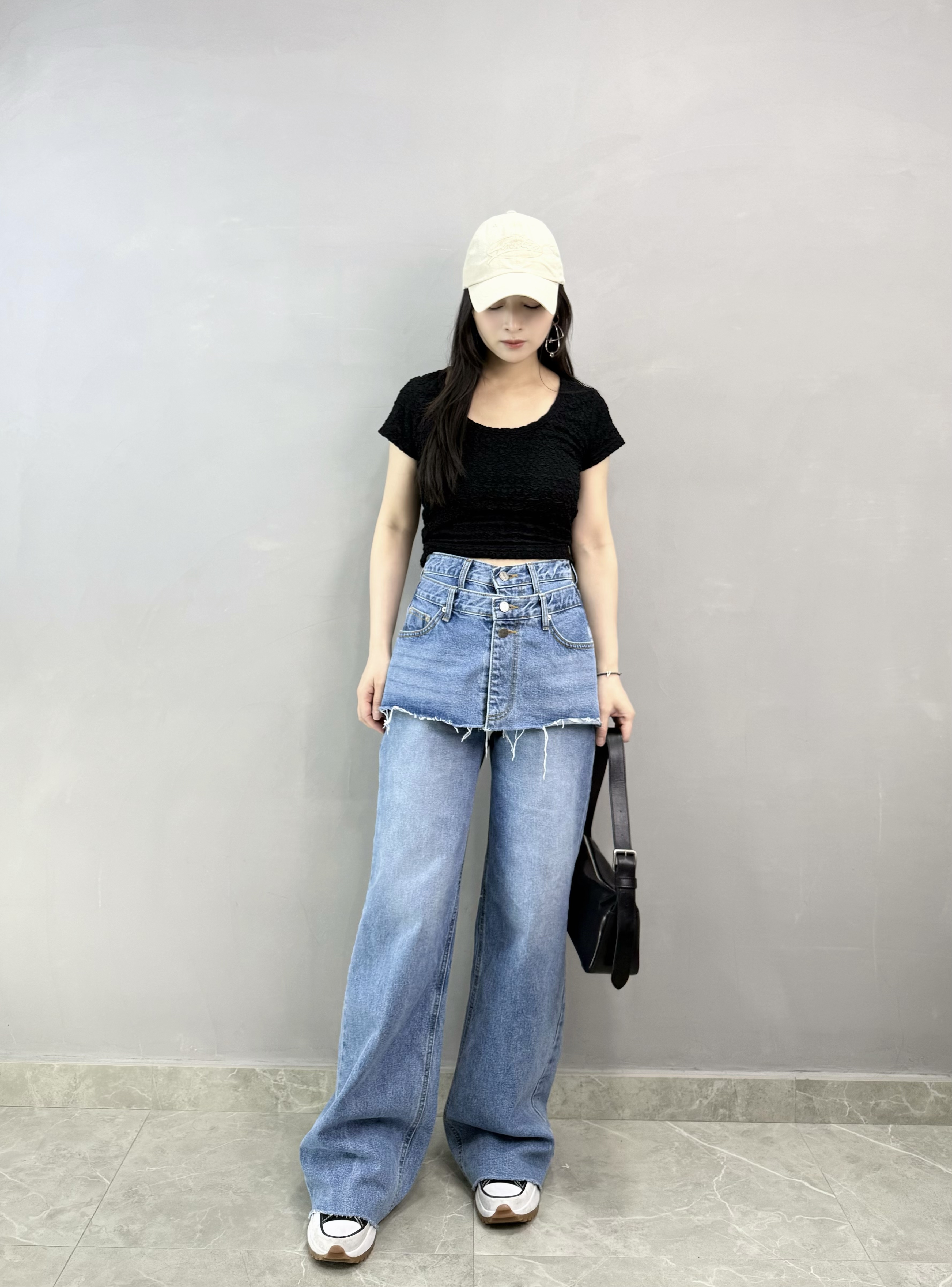 M65 後綁腰免燙料Top