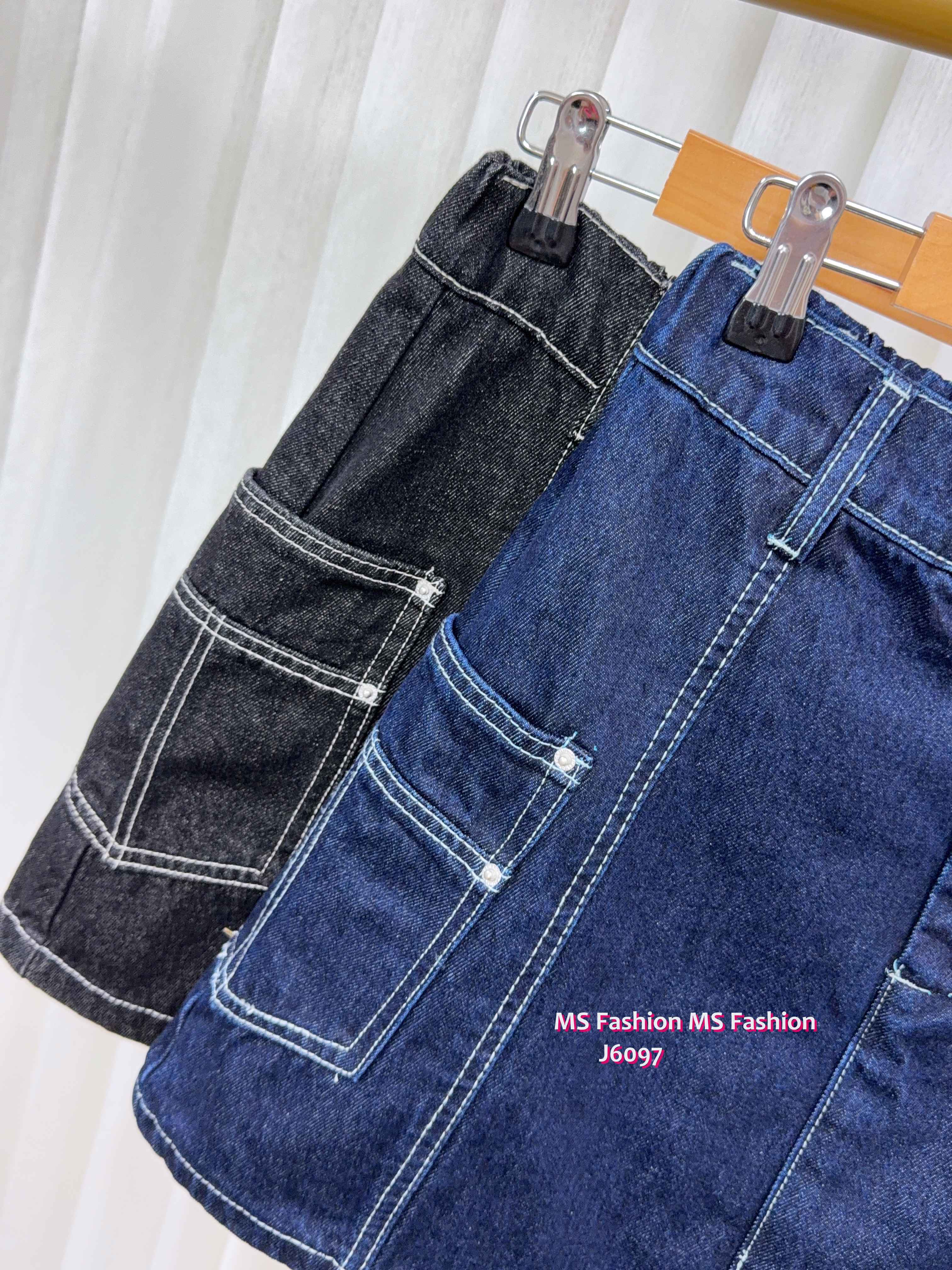 J6097 明線A cut牛仔裙