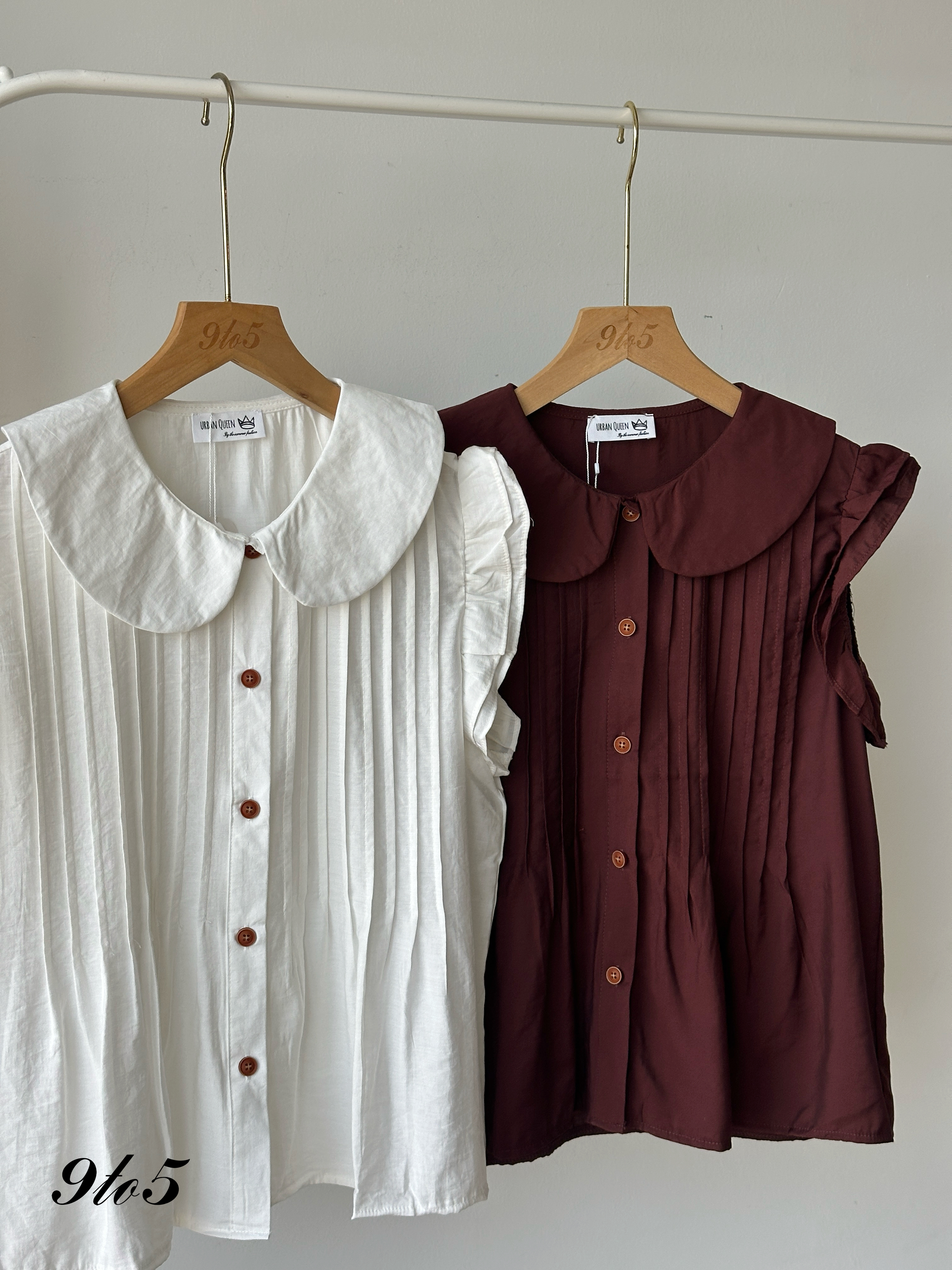 T4118 Ruffle Sleeve Blouse - 4 Colors