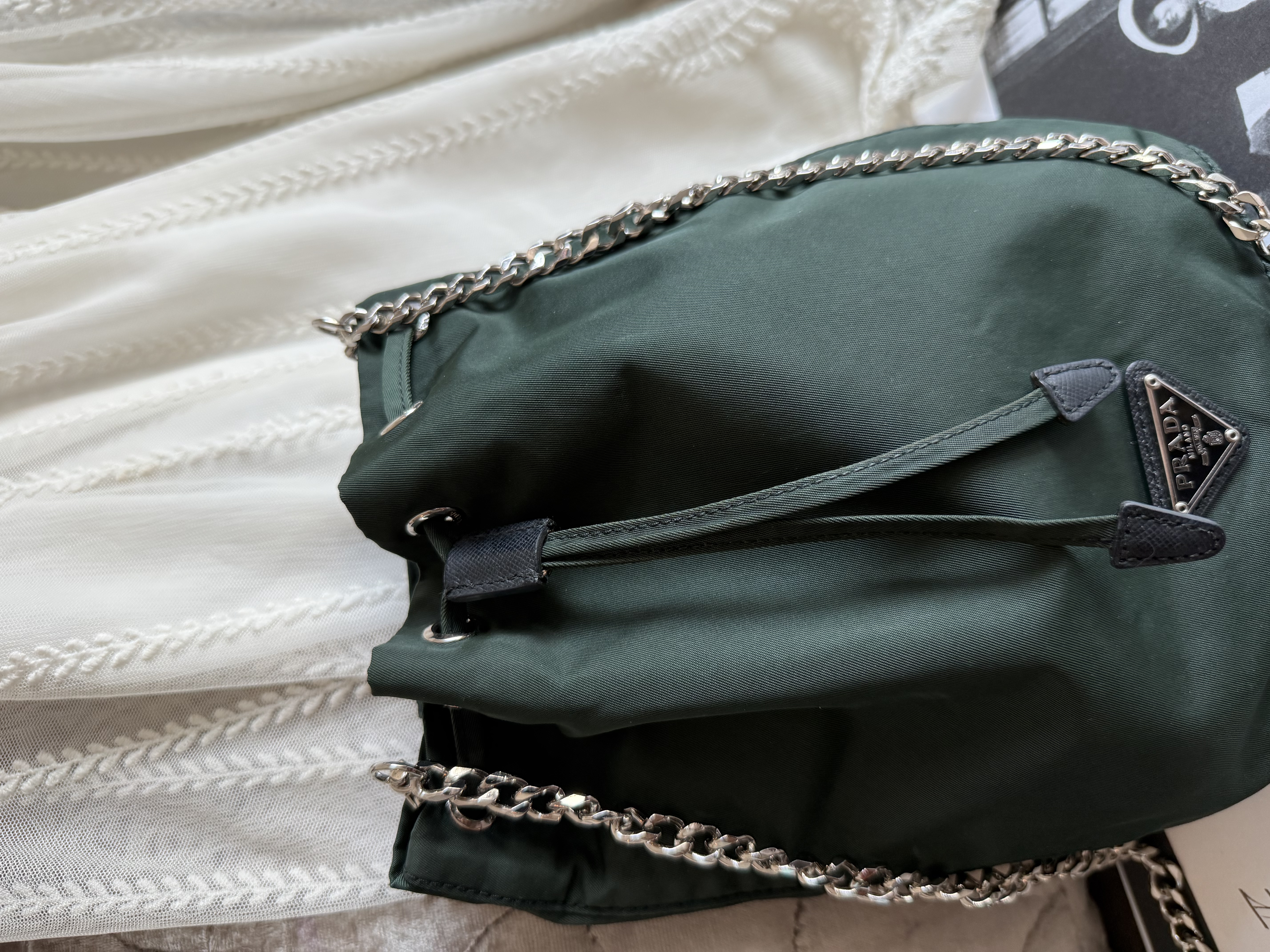 Prada green Bucket bag