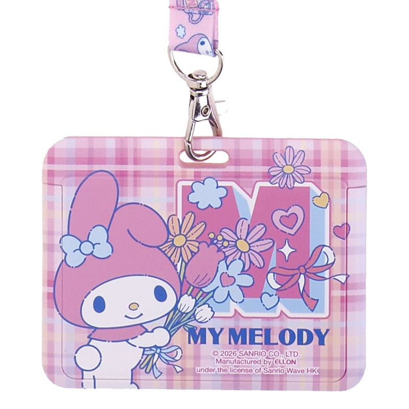 My Melody Plastic Card Holder w/ Neck Strap 証件套連頸繩 (橫向)